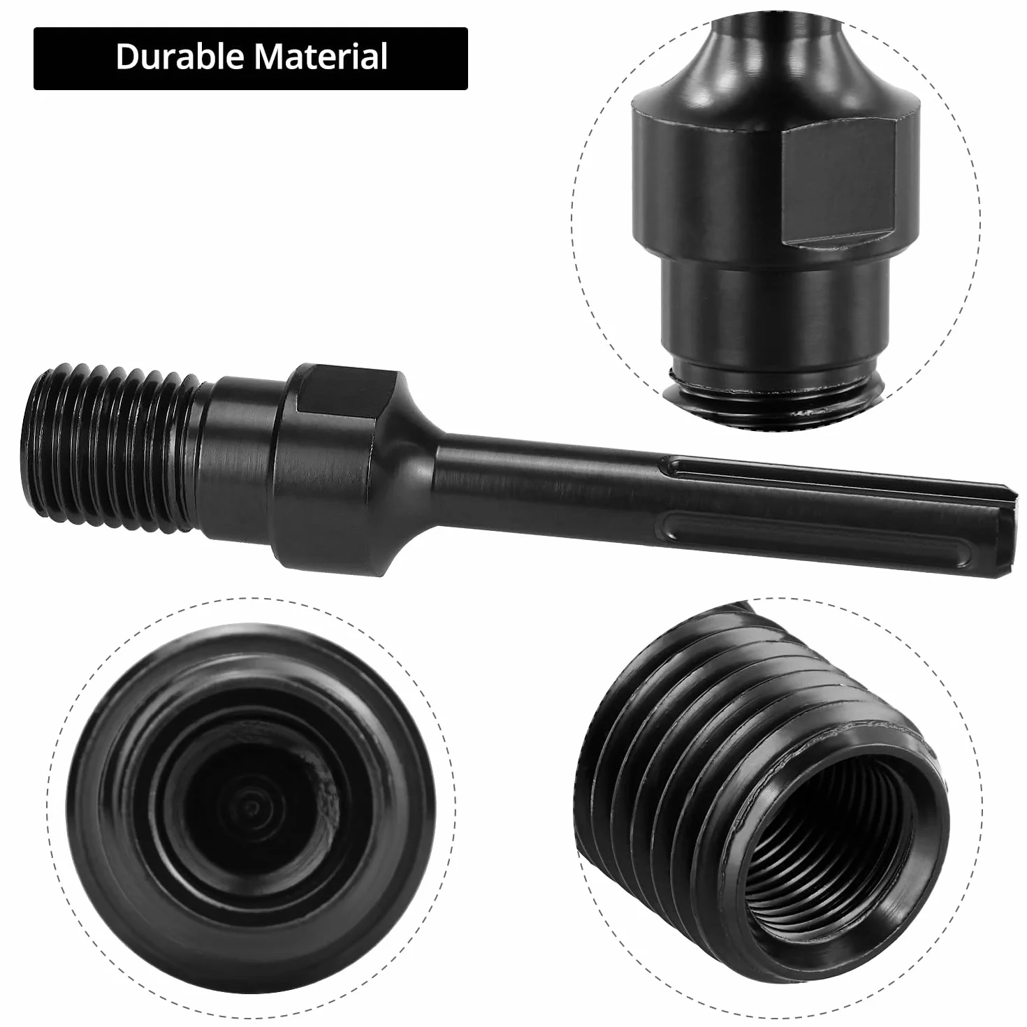 QWORK SDS Max adapter 1-1/4" UNC, diamentowy adapter wiertła rdzeniowego, adapter korony wiertniczej
