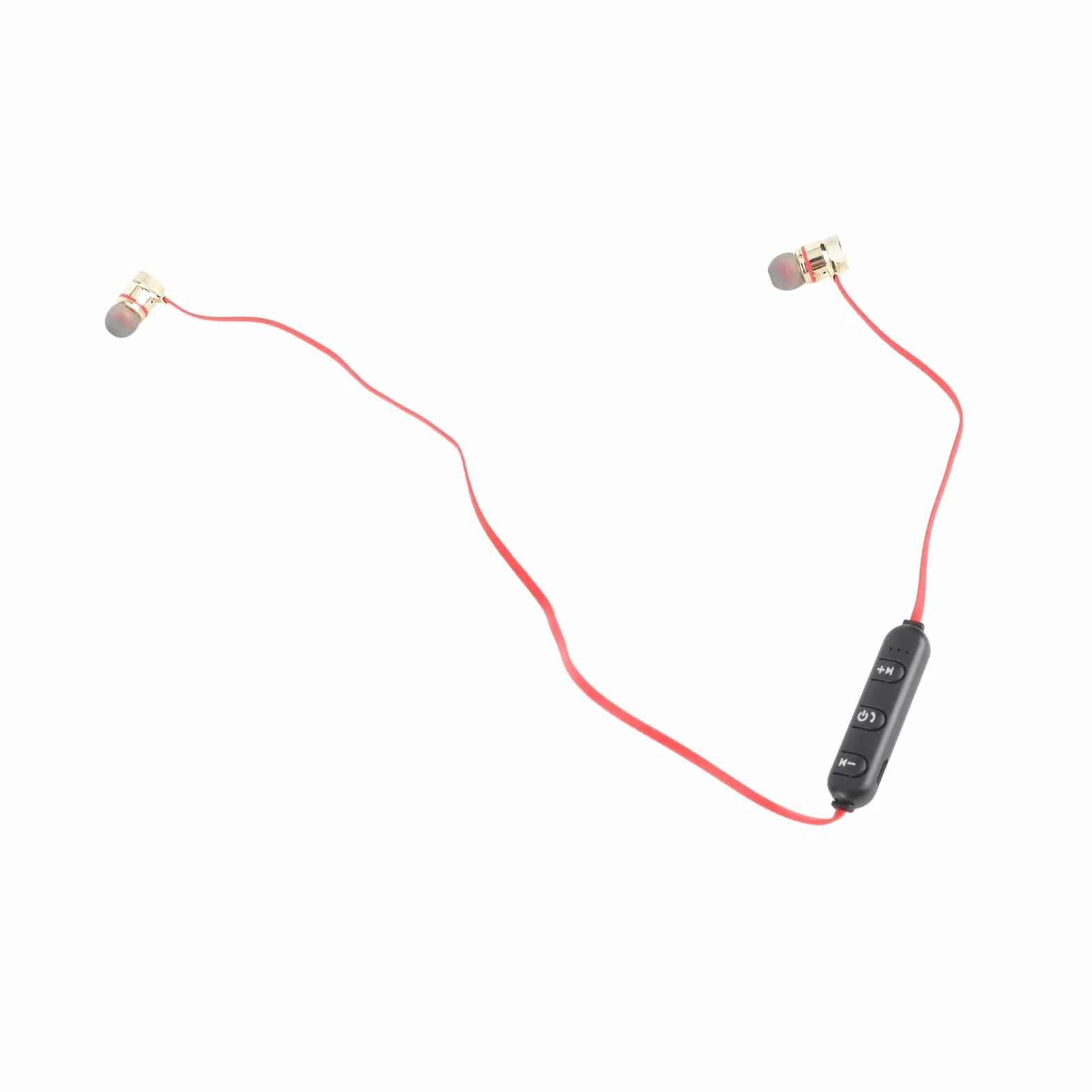 Tonysa Bluetooth słuchawki magnetyczne bezprzewodowe sportowe zestaw słuchawkowy złoty/czarny 4.1