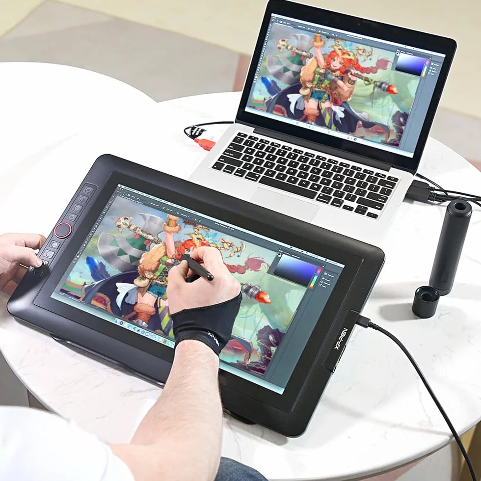 XP-PEN Artist 15,6 Pro tablet graficzny HD IPS 15,6 cala, rysik z funkcją gumki, 8 przycisków szybkiego dostępu, idealny do domowego biura i nauki zdalnej