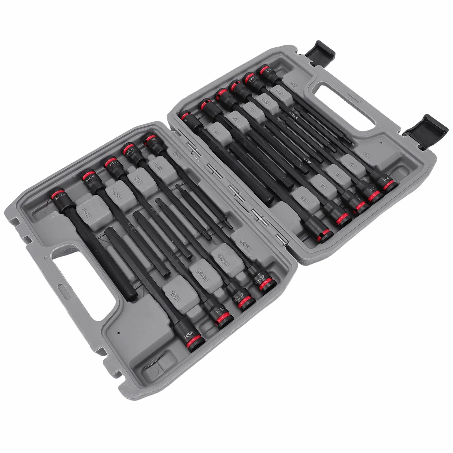 Zestaw nasadek 3/8" Zestaw bitów imbusowych o przedłużonej długości Nasadki odporne na uderzenia do samodzielnej konserwacji