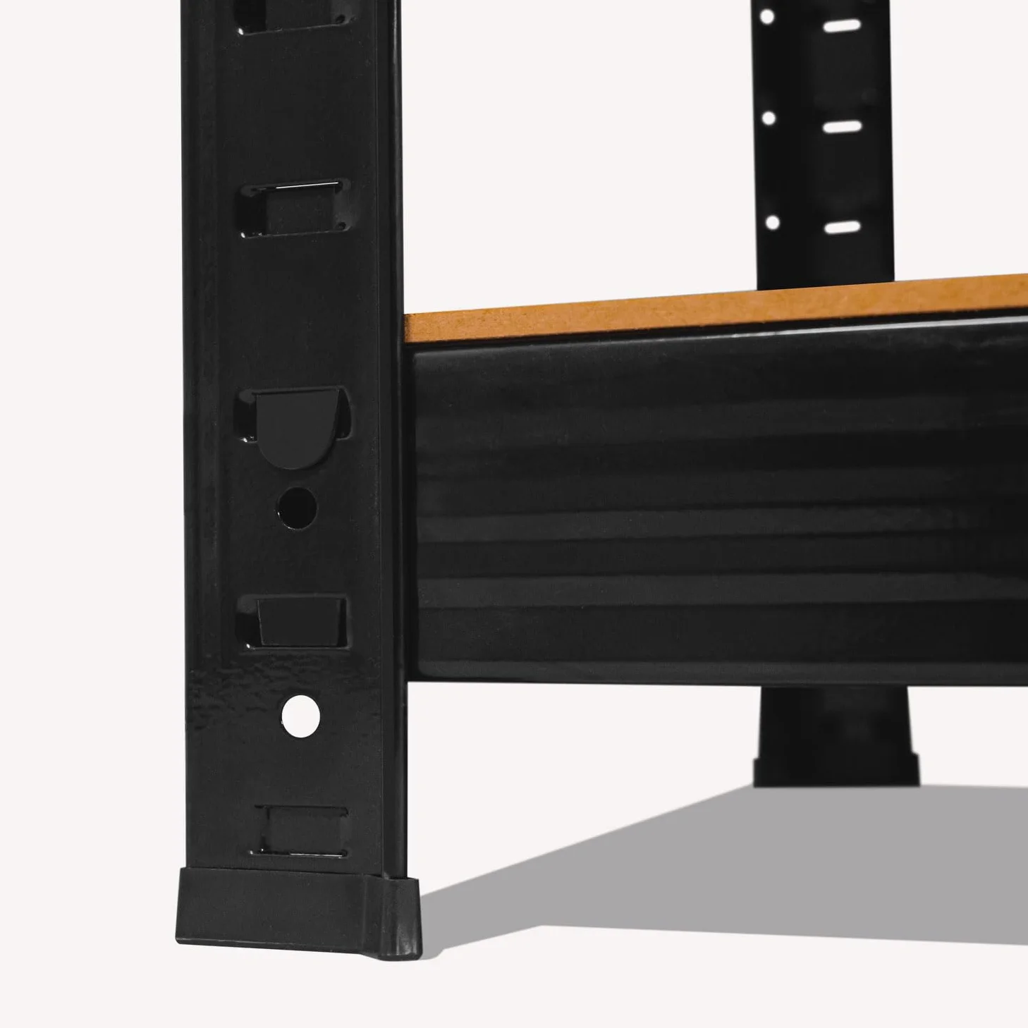 BOUDECH Brace 120 regał do dużych obciążeń, regał z metalu i płyty MDF, z 5 regulowanymi półkami, 180 x 120 x 40 cm