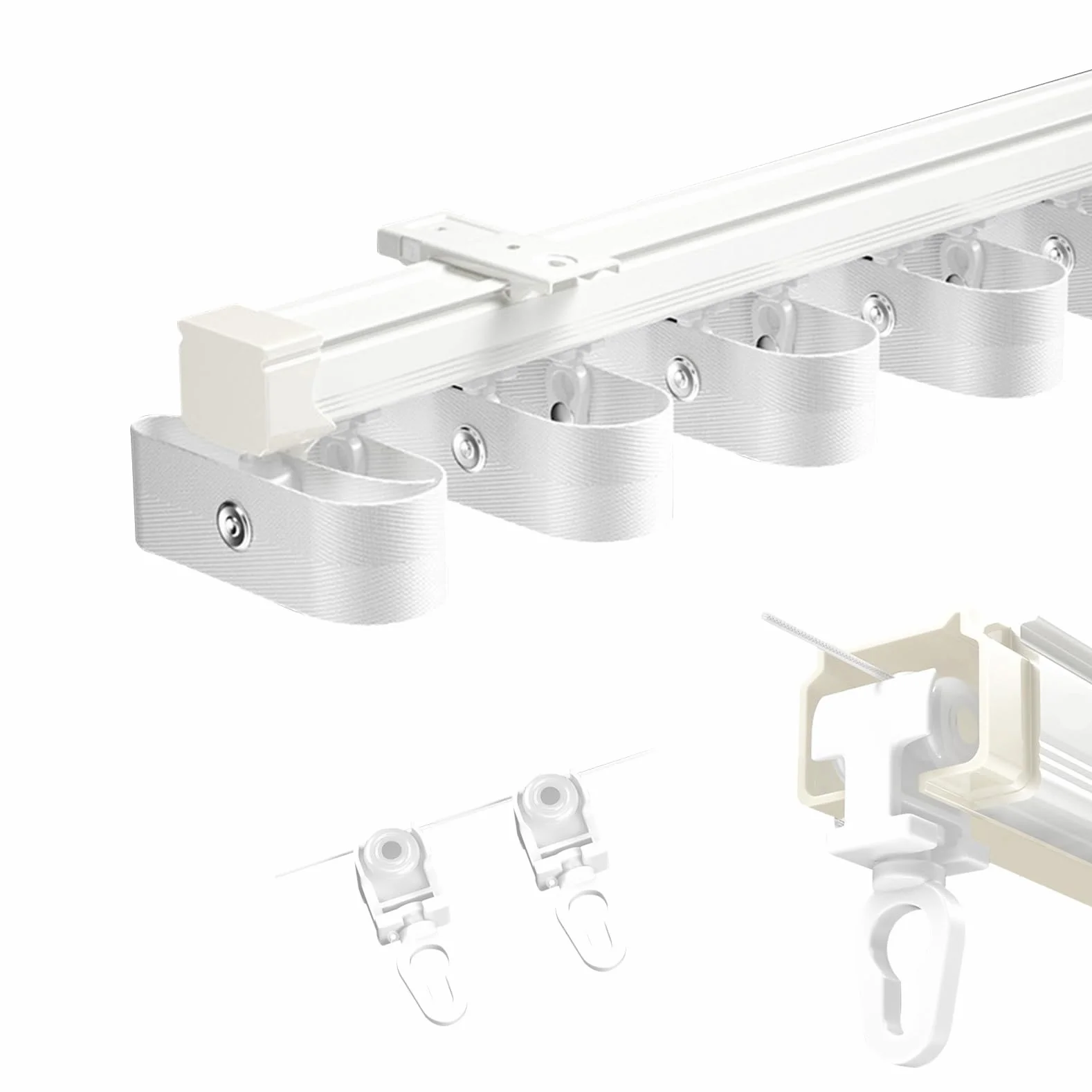 Wytrzymały system szyn górskich ze stopu aluminium – prosty tor do pojedynczego otwarcia 7,6 cm koło pasowe ciche działanie, trwałe zastosowanie na zewnątrz, idealne do górskich przygód