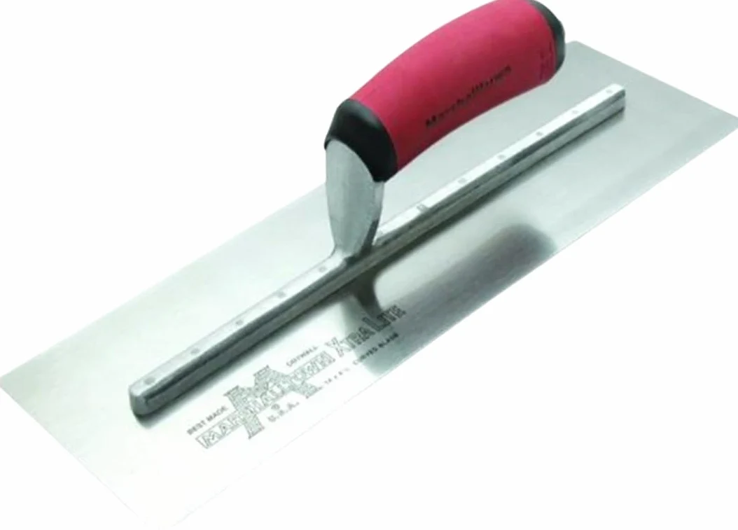 Paca do suchej zabudowy Marshalltown, zakrzywiony uchwyt Durasoft, stal nierdzewna, wymiary: 305x114 mm