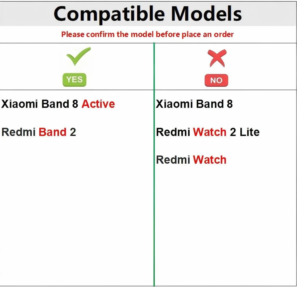 Pleciona bransoletka zastępcza do Xiaomi Mi Smart Band 8 Active / Redmi Band 2, nylonowy, elastyczny pasek