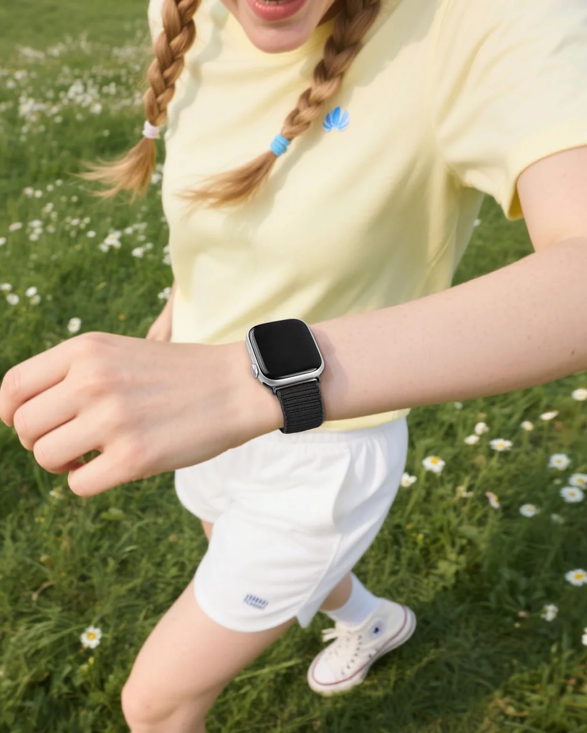 SimpleThings nylonowy pasek sportowy do Apple Watch 46 mm, 45 mm, 44 mm, 42 mm, 41 mm, 40 mm, 38 mm, sportowy pasek Trail Loop do iWatch Series 11/10/9/8/7/6/5/4/3/2/1, SE, dla kobiet i mężczyzn