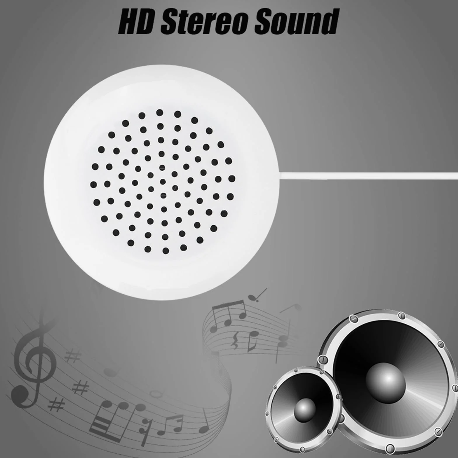 Garsent Mini głośnik 3,5 mm przenośny głośnik pod poduszkę stereo HIFI