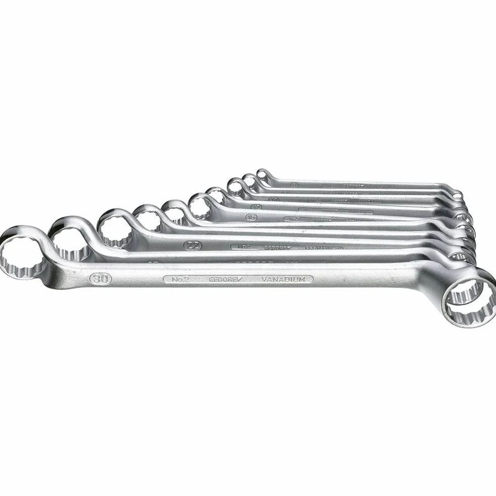 Zestaw kluczy oczkowych 2-str. DIN838 10 sztuk 6-32mm GEDORE