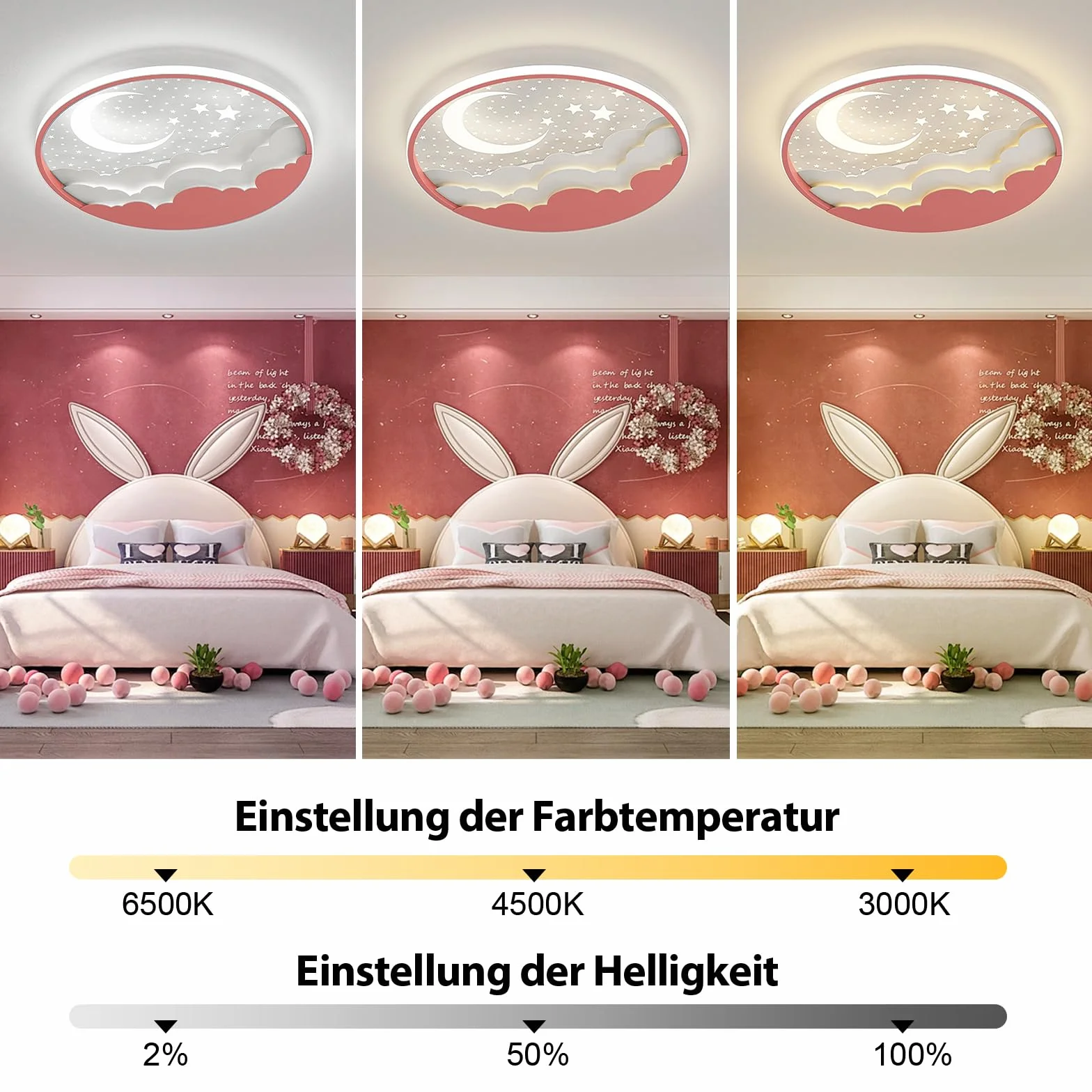 Lampa sufitowa LED dla pokoju dziecięcego, kreatywna lampa sufitowa z rysunkami z pilotem zdalnego sterowania