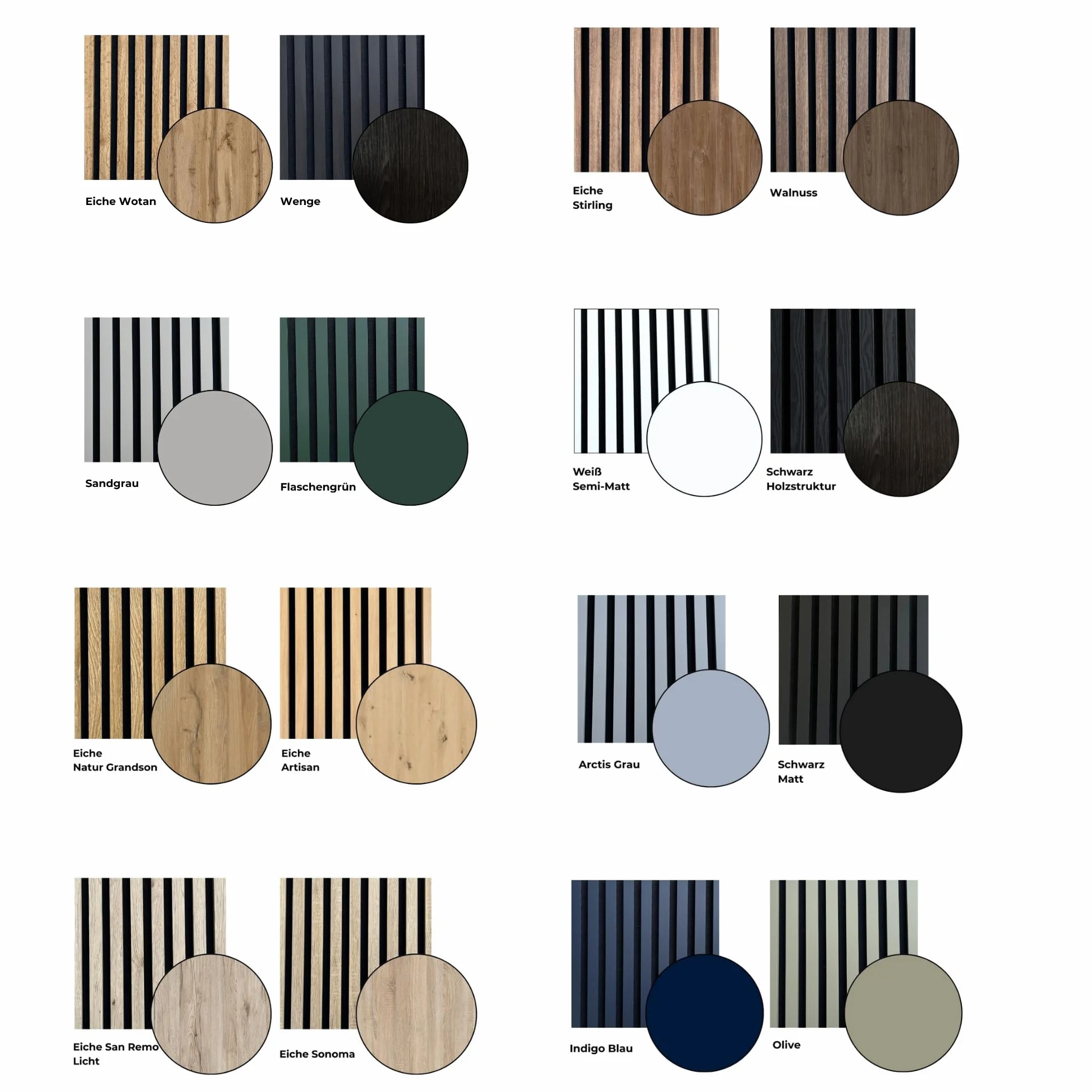 Zestaw 4 Sztuk Akustycznych Paneli Ściennych Na Czarnym Filcu 30x132 cm Czarny Mat 3D Panele Dekoracyjne Wykończenie MDF W Okleinie Drewnopodobnej I Filc Akustyczny