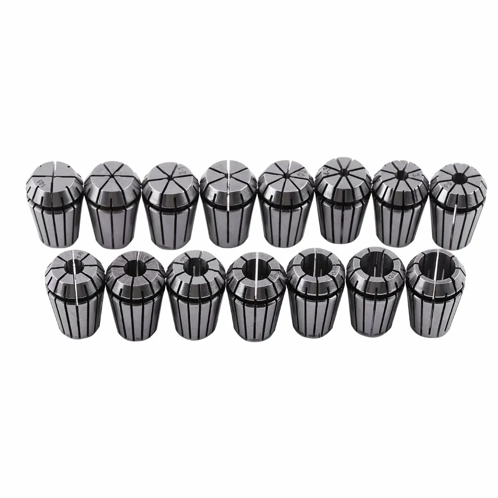 Zestaw szczypiec ER20, 15 szt. 1-13 mm zestaw szczypiec ER20, precyzyjny uchwyt zaciskowy ER20, do narzędzia tokarskiego do grawerowania CNC, akcesoriów narzędziowych