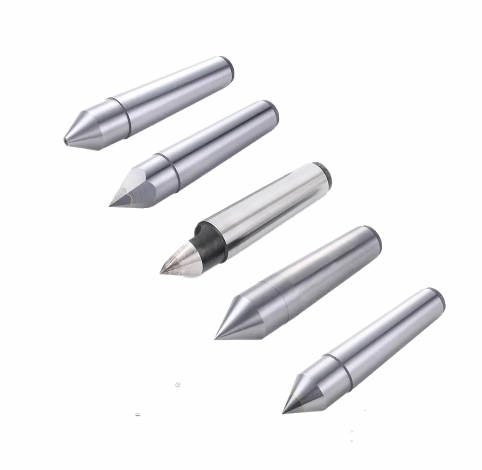 Tokarki ze stałym kłem MT1 MT2 MT3 o wysokiej precyzji - Solidny martwy punkt ze stopu HSS do tokarek szybkich, 1 szt.(MT3 Alloy Fixed Center)
