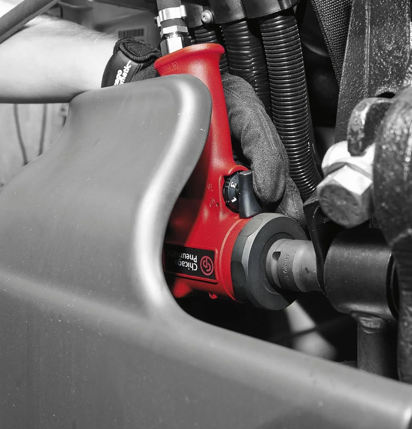 Chicago Pneumatic CP7732 Ultra Compact 1/2-calowy klucz udarowy, czerwony