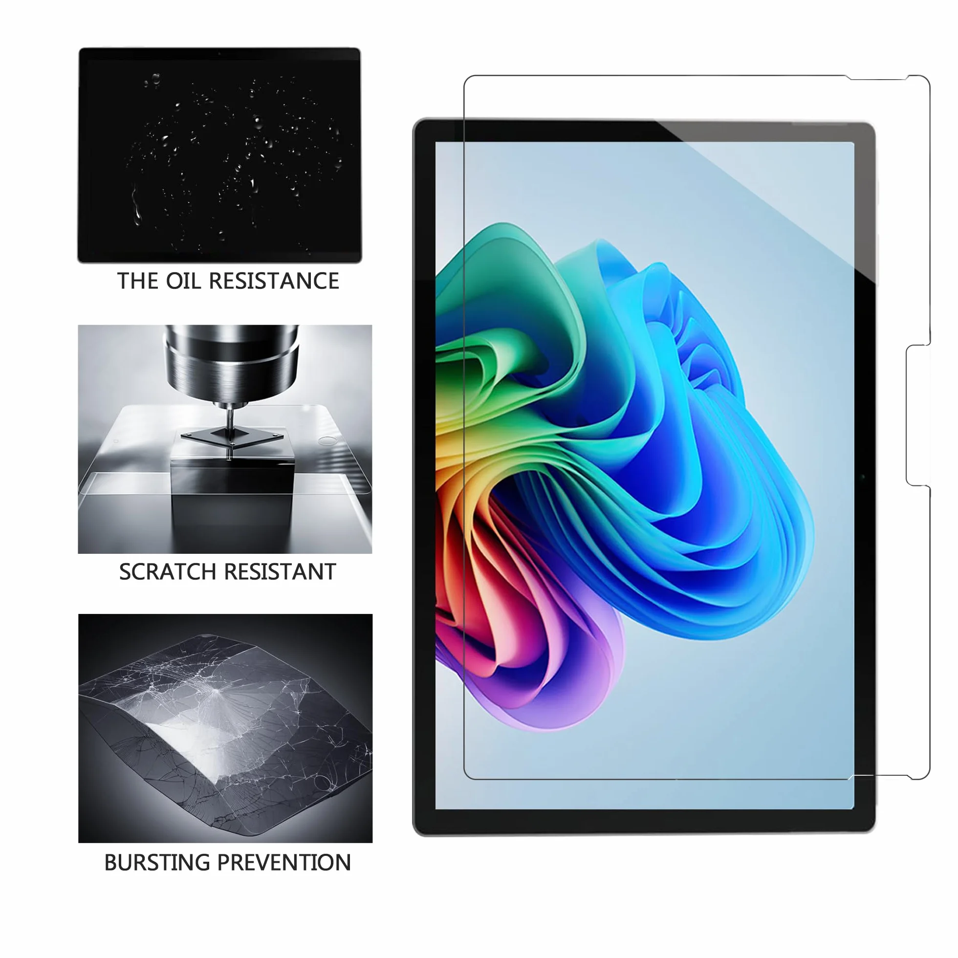 MEGOO Crystal Sense Screen Protector dla Surface Pro 12 cali (2025), ultra-cienkie szkło 9H, HD transparentność, wysoka czułość dotyku, przyjazny dla etui, odporny na ślady palców, 2 sztuki