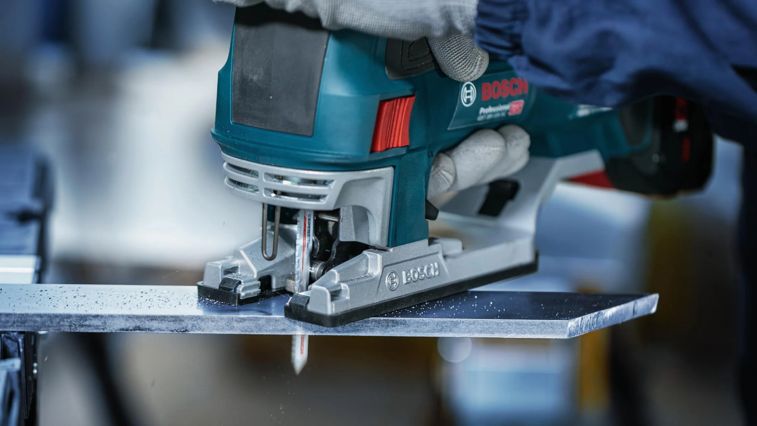 Bosch 3x Brzeszczot do wyrzynarki EXPERT Tough Metal thick T155HHM (do Blachy stalowe ze stali nierdzewnej, Długość 92 mm, Professional Akcesoria Wyrzynarka)