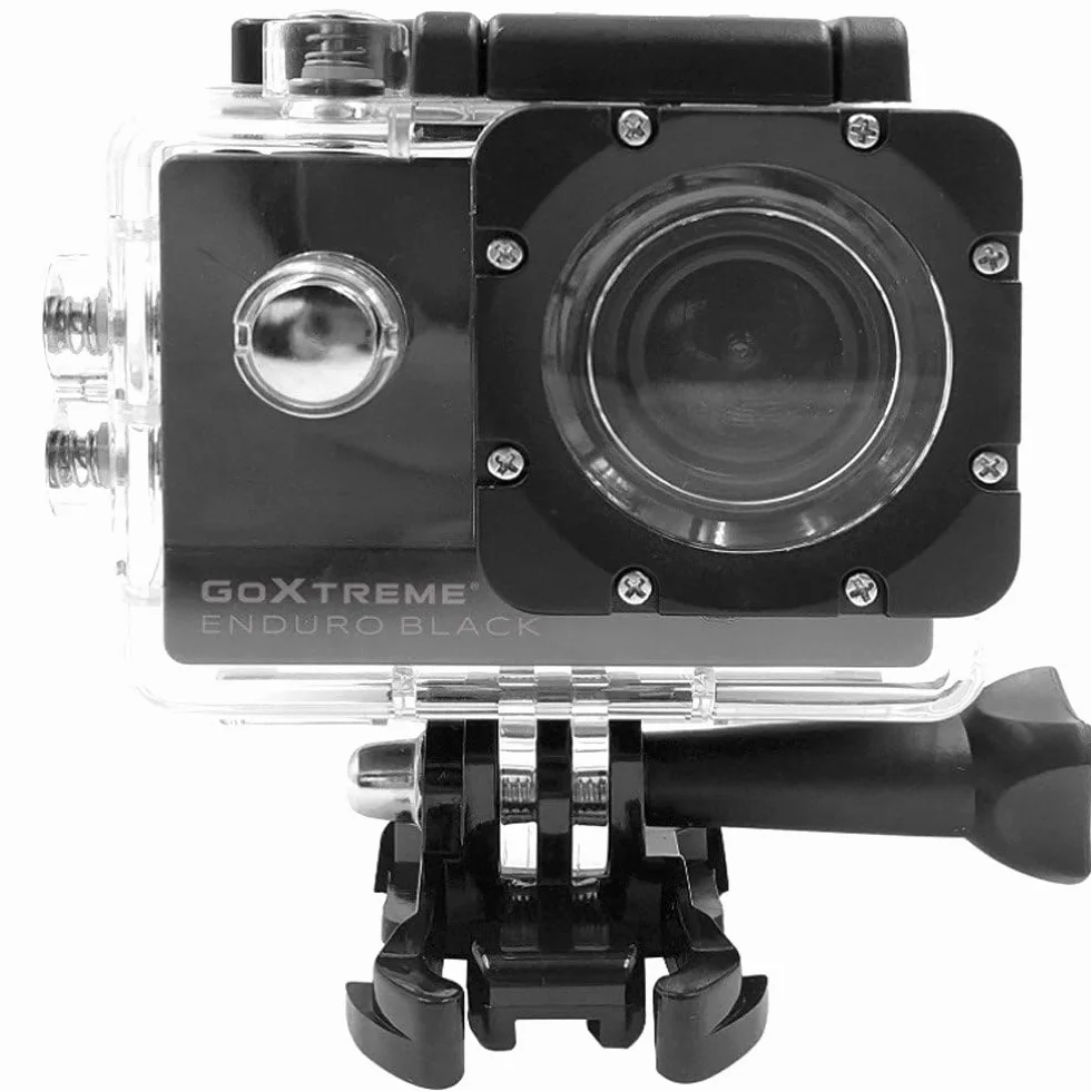 GoXtreme Enduro Black Action kamera (4K, Real 2, 7K @ 30fps, FullHD do 60fps, w zestawie pilot zdalnego sterowania, wyświetlacz 2"/5 cm, WiFi) czarna