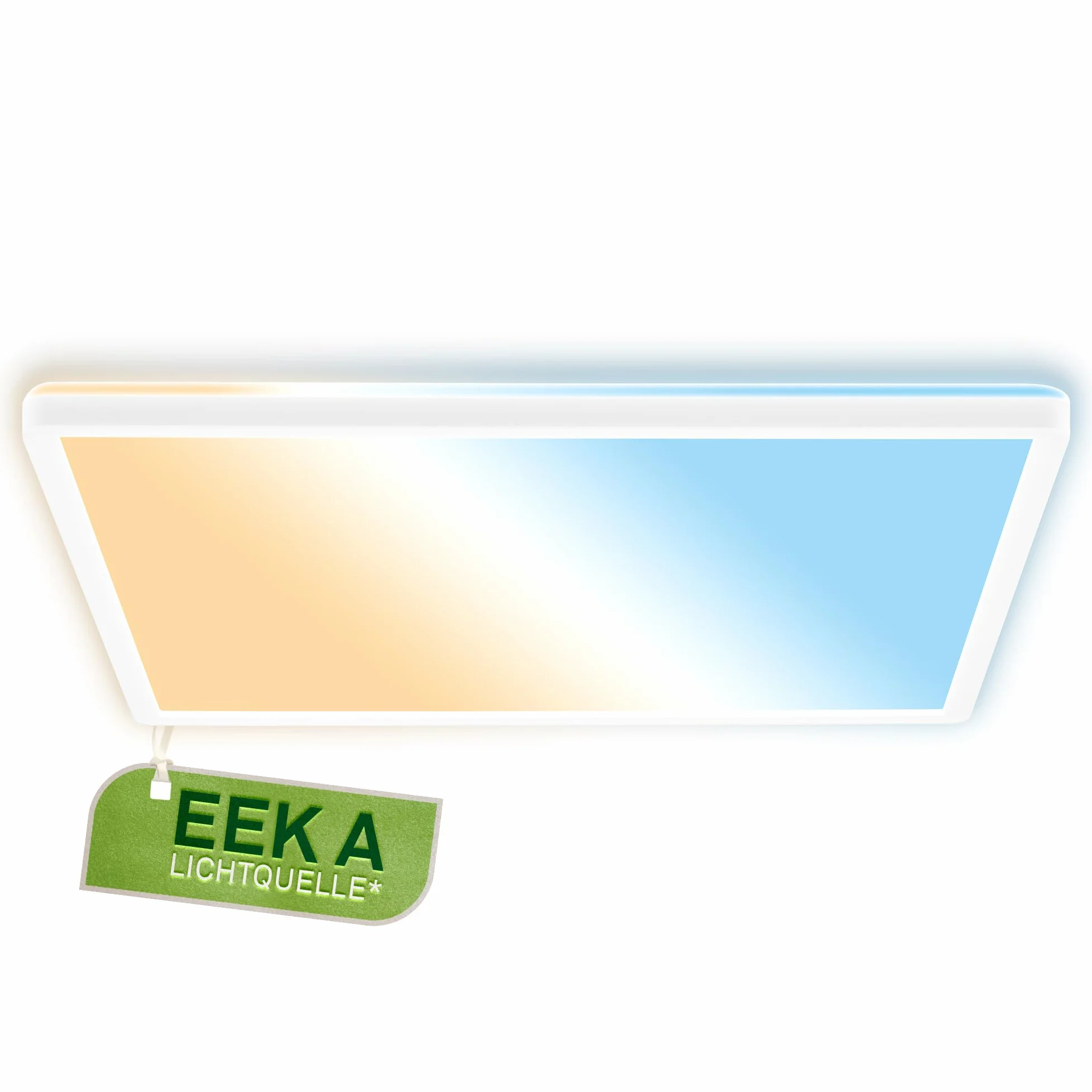 BRILONER - Panel LED, KEE A źródło światła, 14W 3000lm, płaska forma, CCT, światło pośrednie, do salonu, przedpokoju, kuchenna, lampa LED, 42x42x3 cm, biały