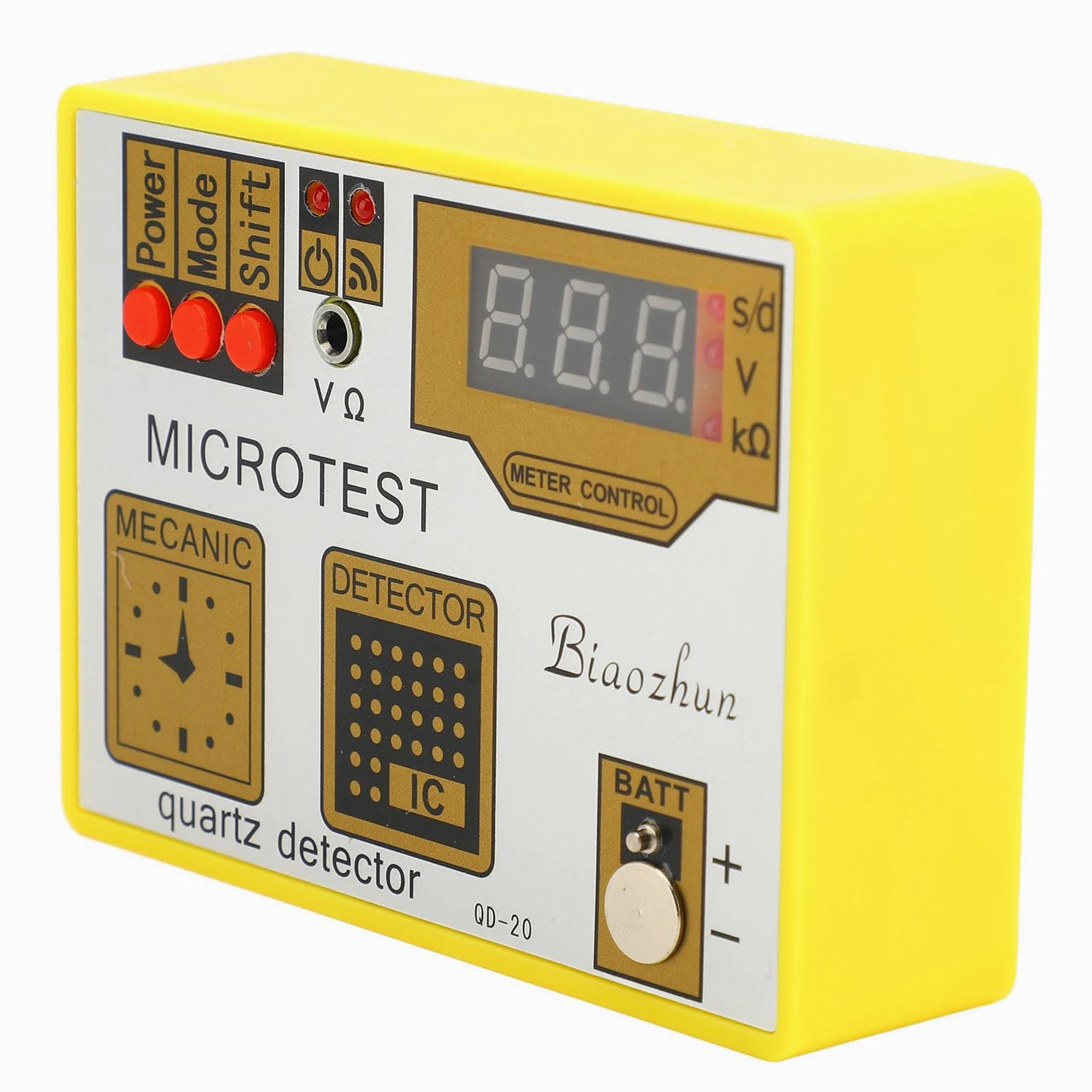 Generic Tester Zegarków Kwarcowych QD‑20 Wielofunkcyjny Tester Baterii i Analizator Ruchu dla Warsztatu Zegarmistrzowskiego Wykonany z Wytrzymałego ABS i Metalu