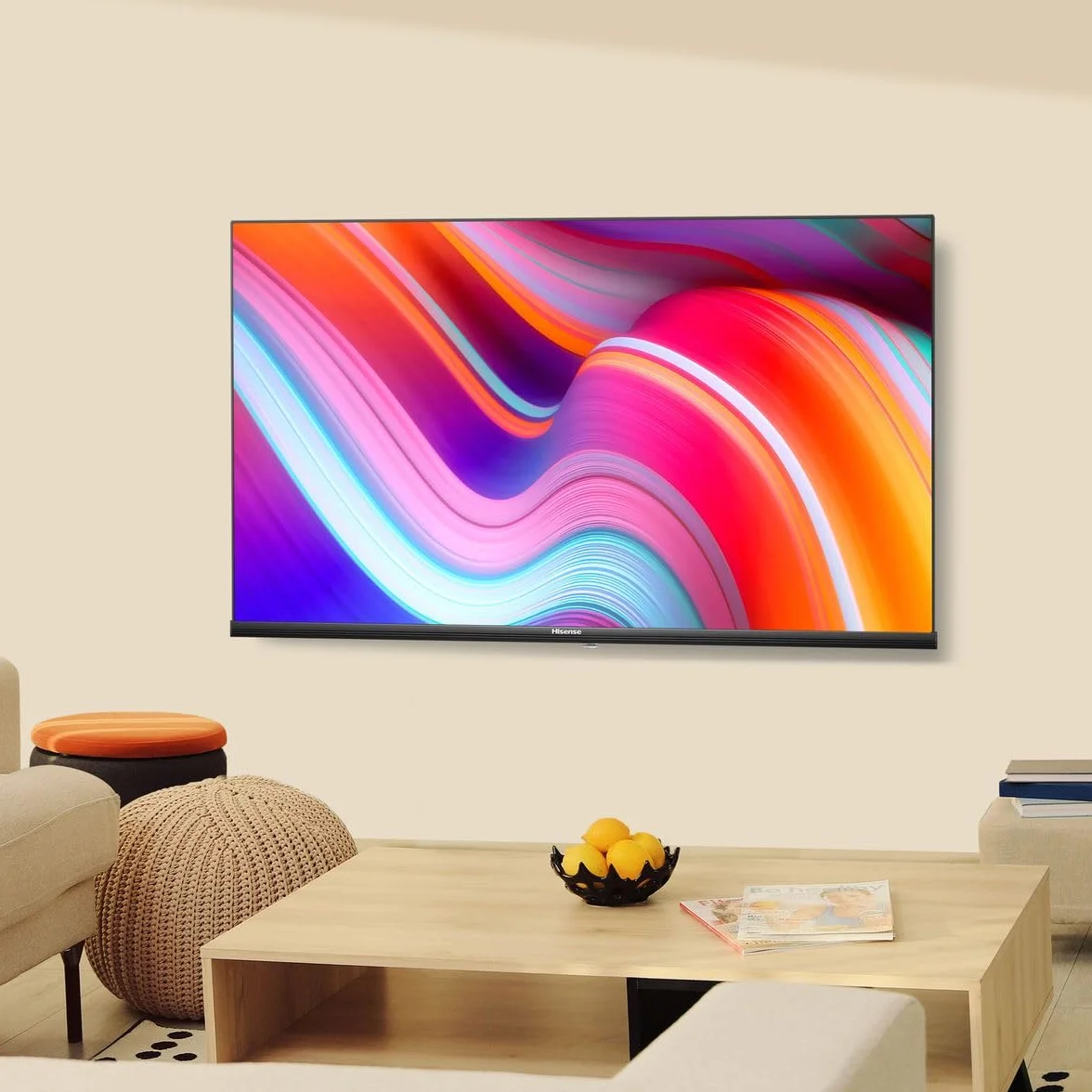 Hisense Telewizor 40A4K - 40-calowy telewizor Full HD Smart z naturalnym wzmacniaczem kolorów, DTS Virtual X, wysoki kontrast, tryb gry, VIDAA U6, HDMI, WiFi