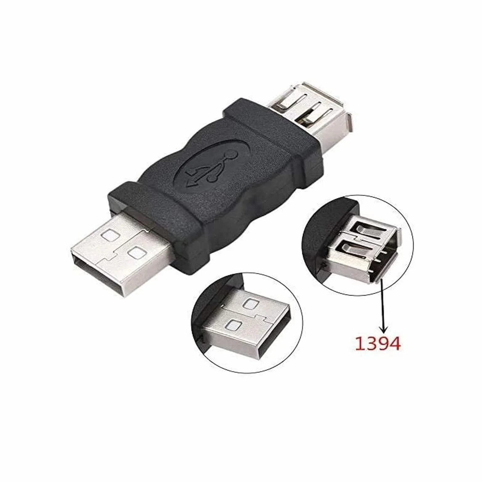 Firewire IEEE 1394 6-pin żeński na USB męski adapter konwerter 2 szt
