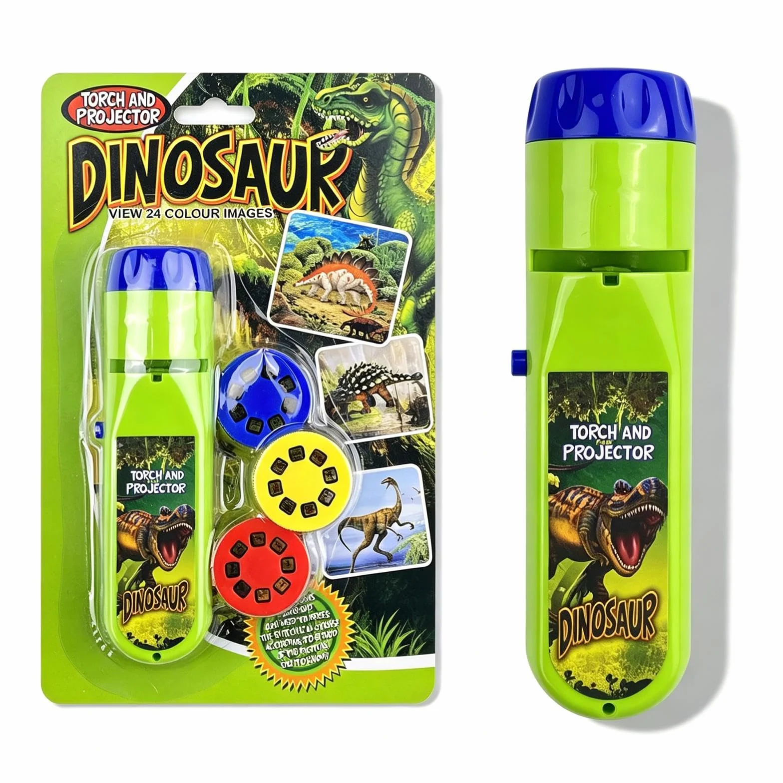 MeoZynxadril Latarka i projektor dinozaur