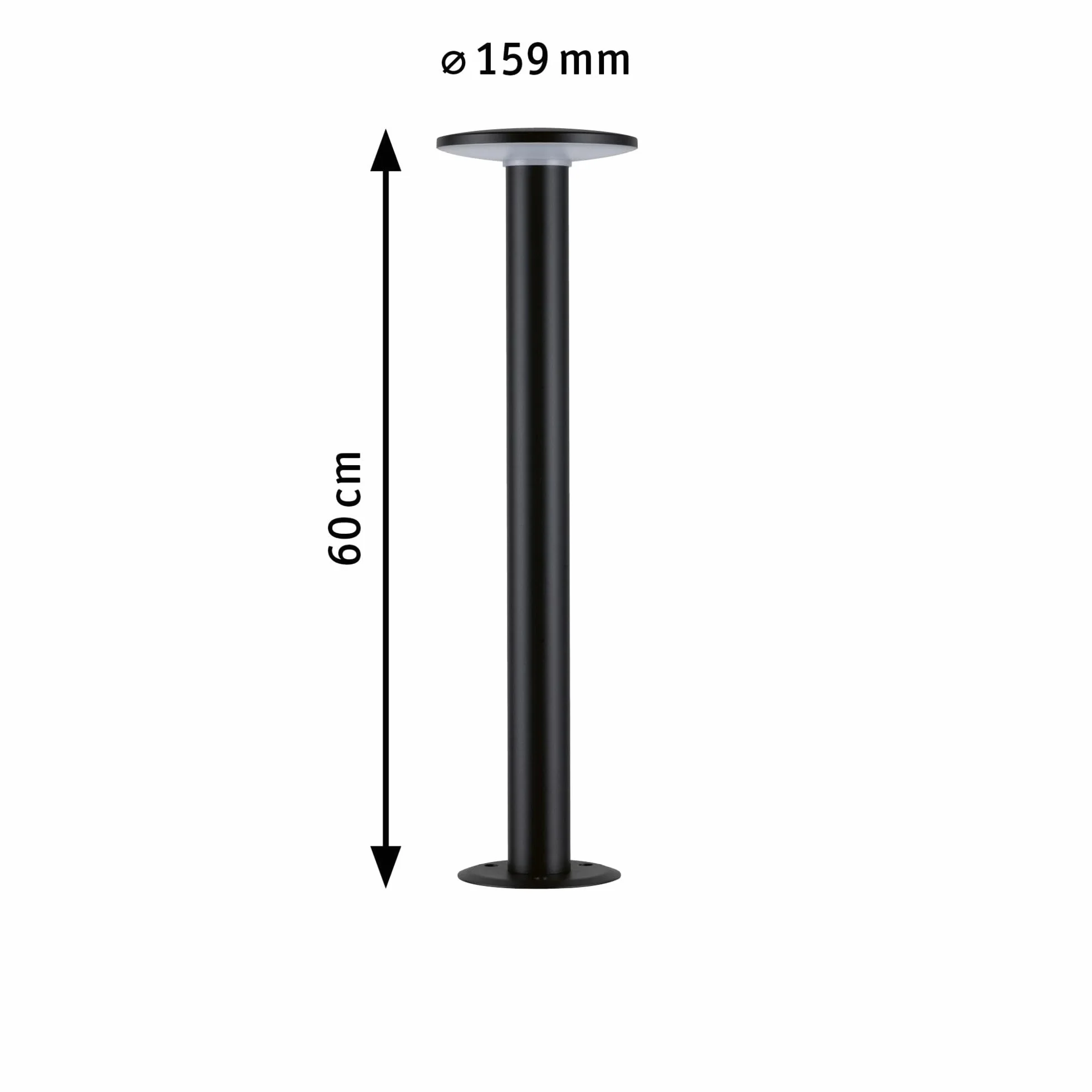 Paulmann LED oprawa zewnętrzna słupkowa Smart Home Zigbee Plate IP44 600mm RGBW 200lm 230V antracyt