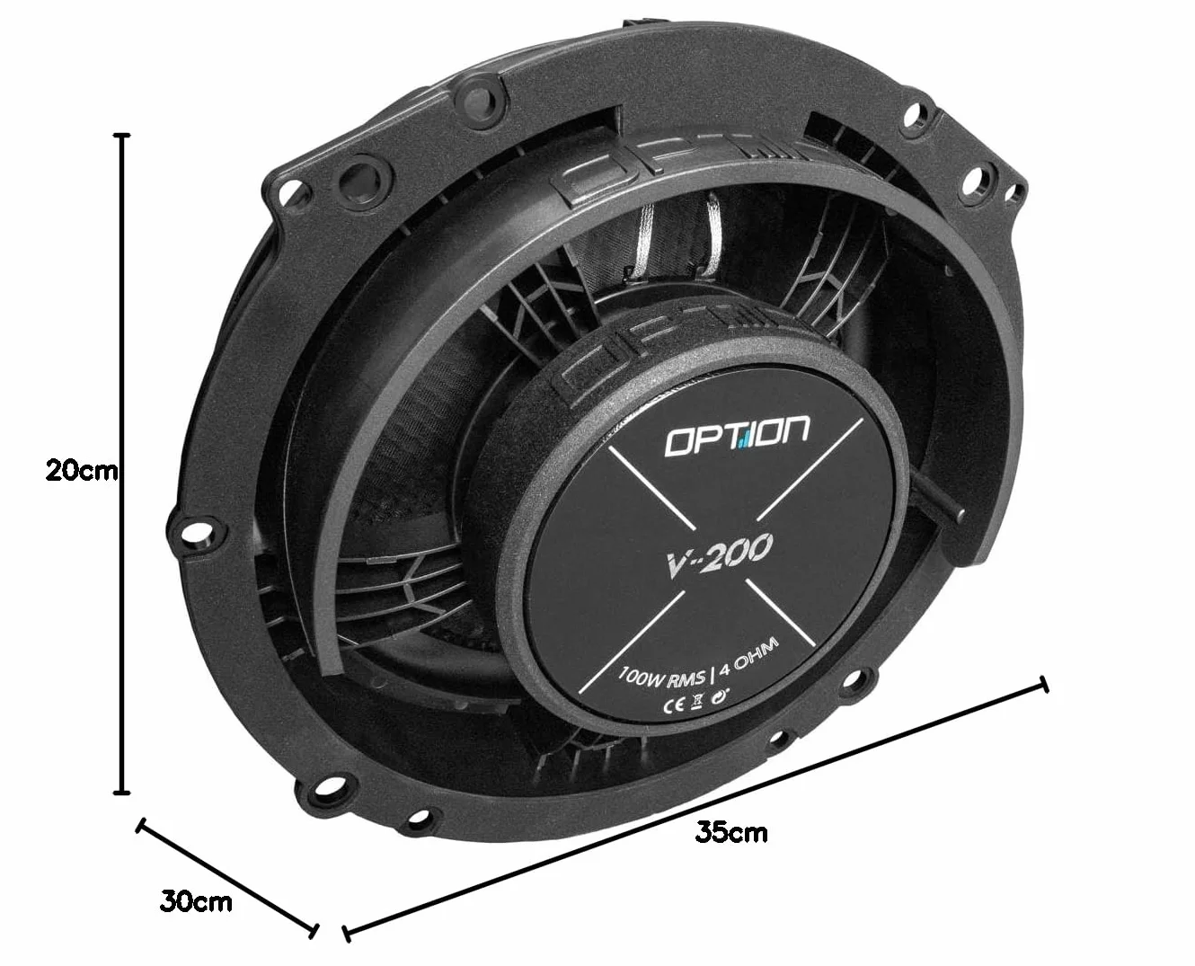 Option System głośników przednich AIR kompatybilny z VW T5/T6-100% Plug & Play - w zestawie pierścienie uszczelniające głośnikowe - 100 W RMS, wydajność 91 dB