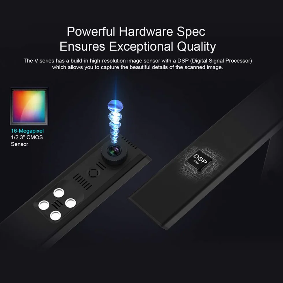 VIISAN VK16 przenośna kamera do dokumentów, 16 MP High Definition, skaner A3, skaner książek/skaner dokumentów dla nauczycieli, profesjonalny skaner z wielojęzycznym OCR, SDK i Twain