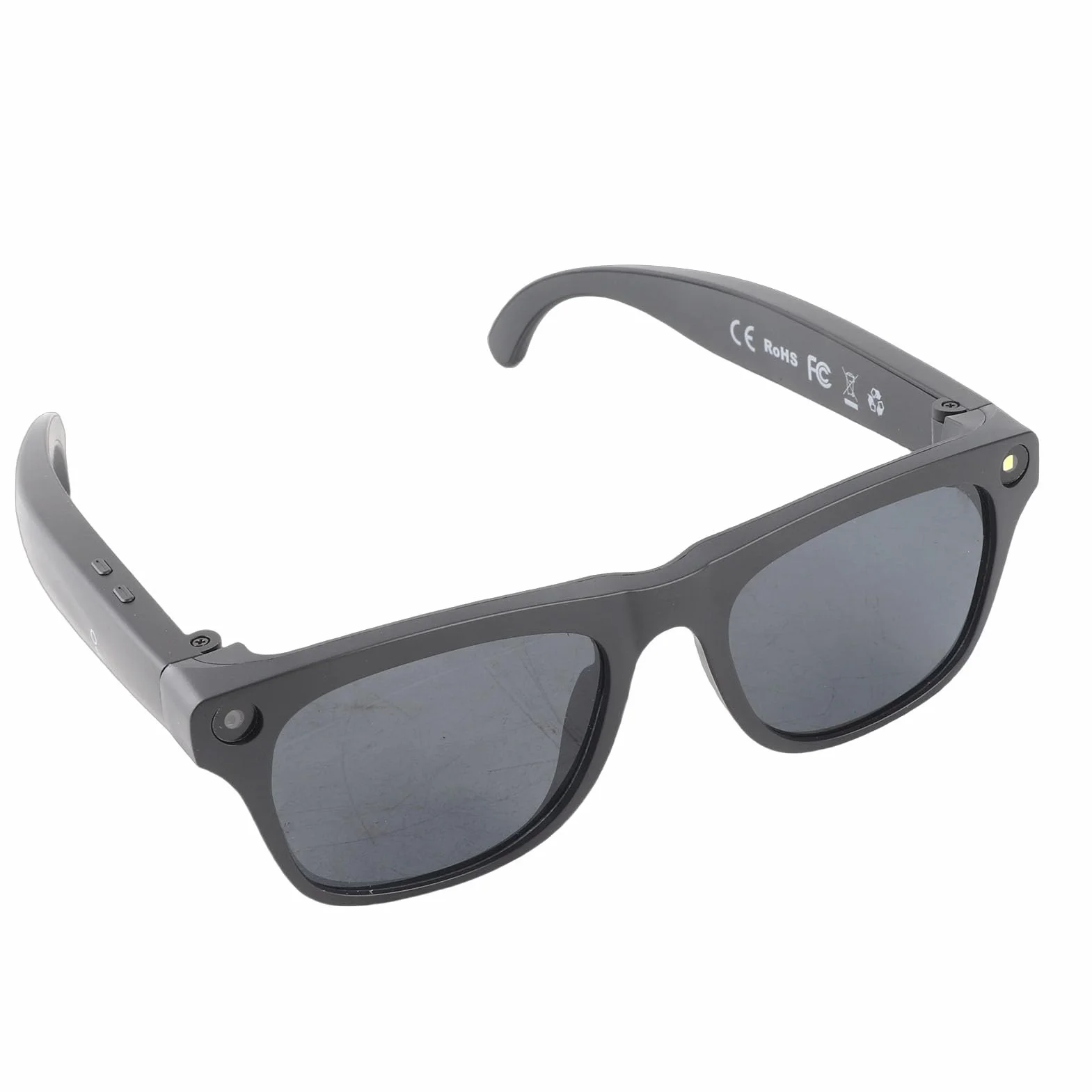 Gugxiom AI Smart Glasses 4K Camera Bluetooth Okulary z AI Asystentem Dźwiękowym do Tłumaczenia w Czasie Rzeczywistym (Czarny)