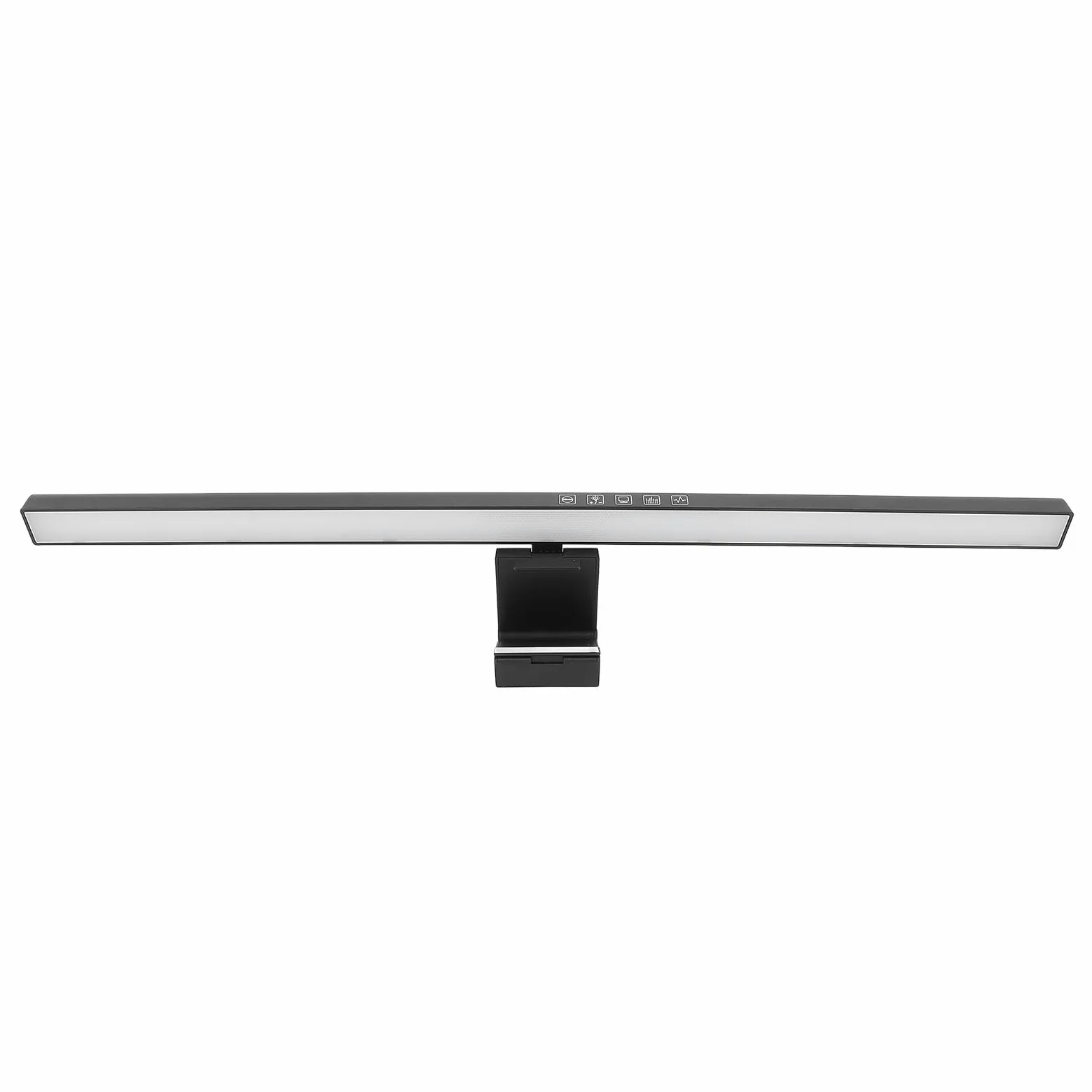 Listwa świetlna RGB na Ekranie Komputera z Podświetleniem do Gier Domowych na Biurko, Ochrona Oczu i Synchronizacja Muzyki dla Entuzjastów Gier, ABS Czarny 23,7 X 3,9 X 2,0 Cala