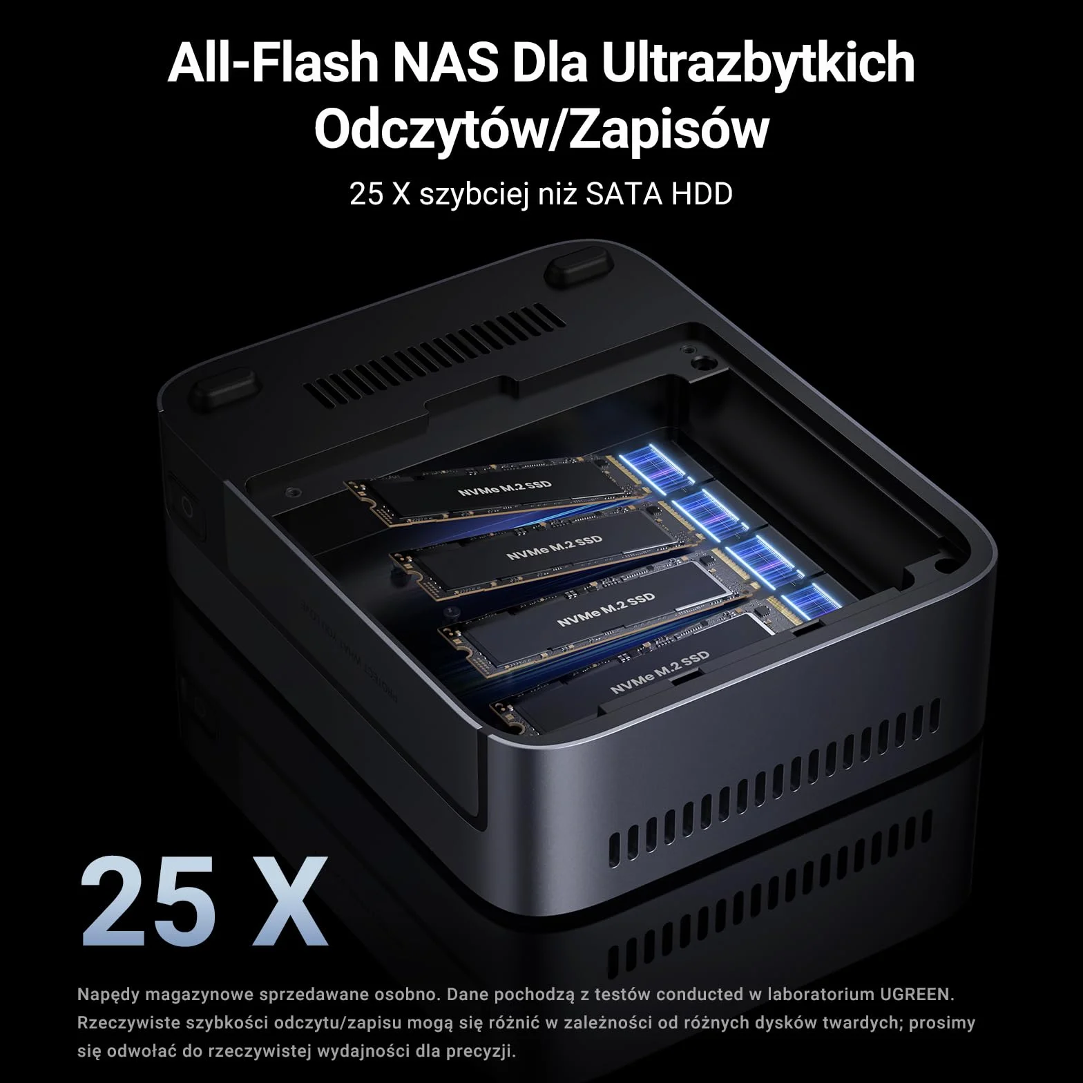 UGREEN NASync DXP480T Plus 4-bay NAS Flash SSD Intel i5 1235U 8 GB RAM DDR5 128 GB 10 GbE Wi-Fi 6 M.2 NVMe HDMI 8K TBT4