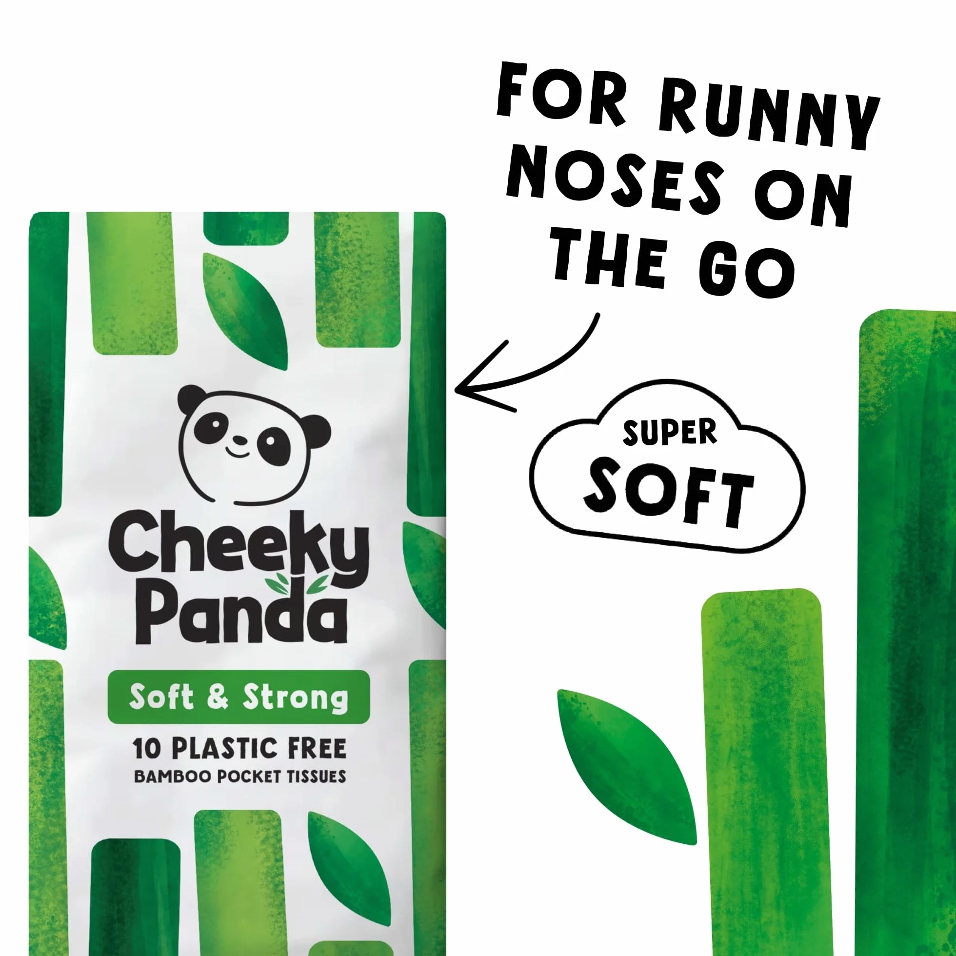 The Cheeky Panda Chusteczki, Biały, 10 szt.