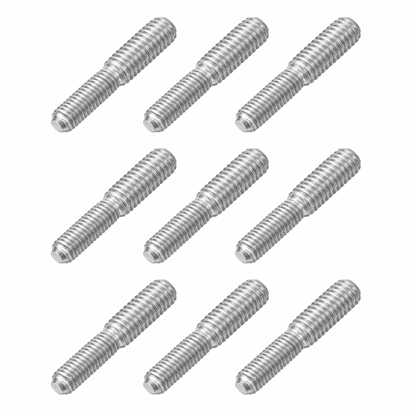 QUARKZMAN M5x15mm do M6x15mm Gwintowany Podwójny koniec Śruba M6x15mm, 9 szt. Adapter redukcyjny ze stali nierdzewnej 304 do montażu mebli Maszyny szybkiego mocowania