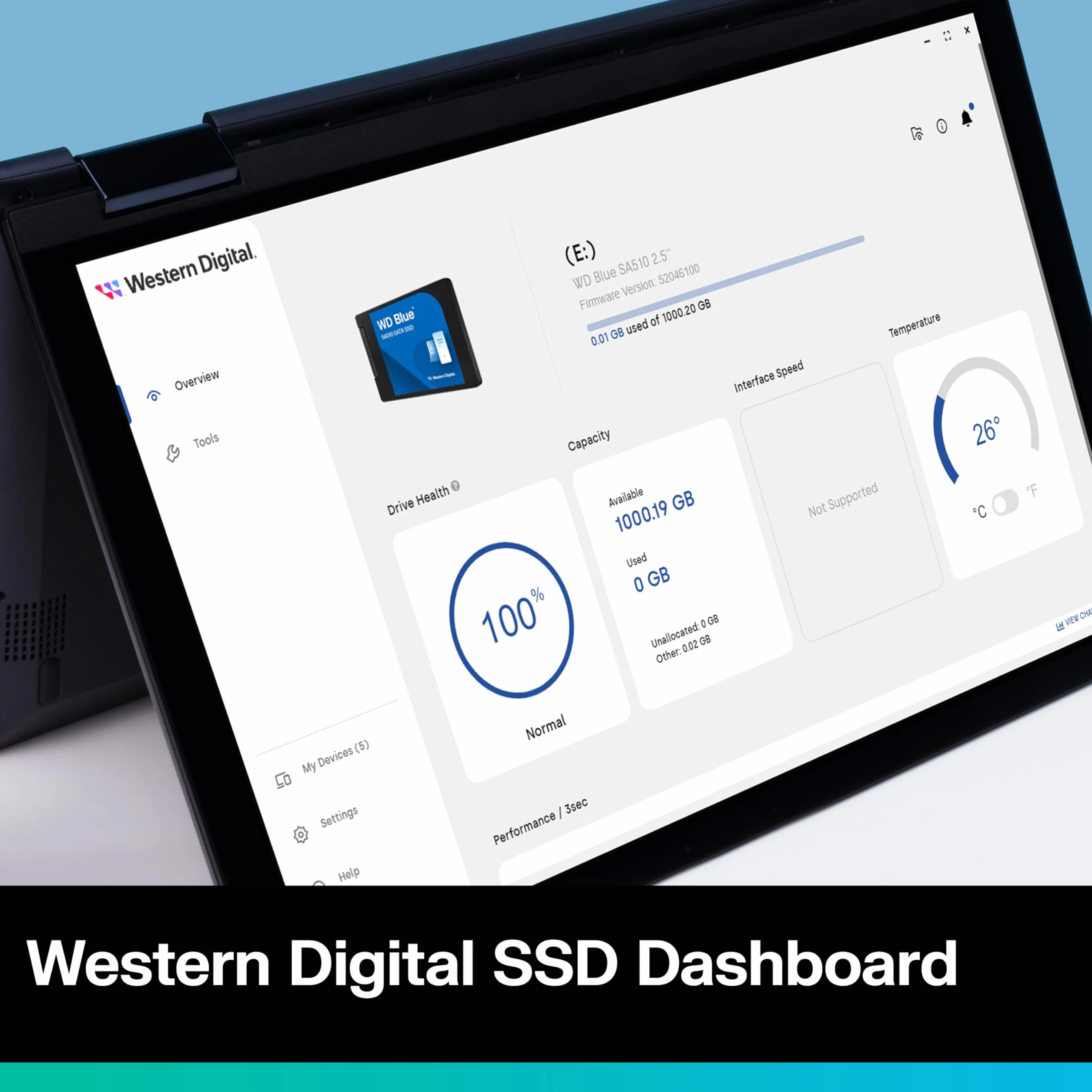 Dysk SSD WD Blue 1TB SA510 SATA3 2,5" 7mm WDS100T3B0A