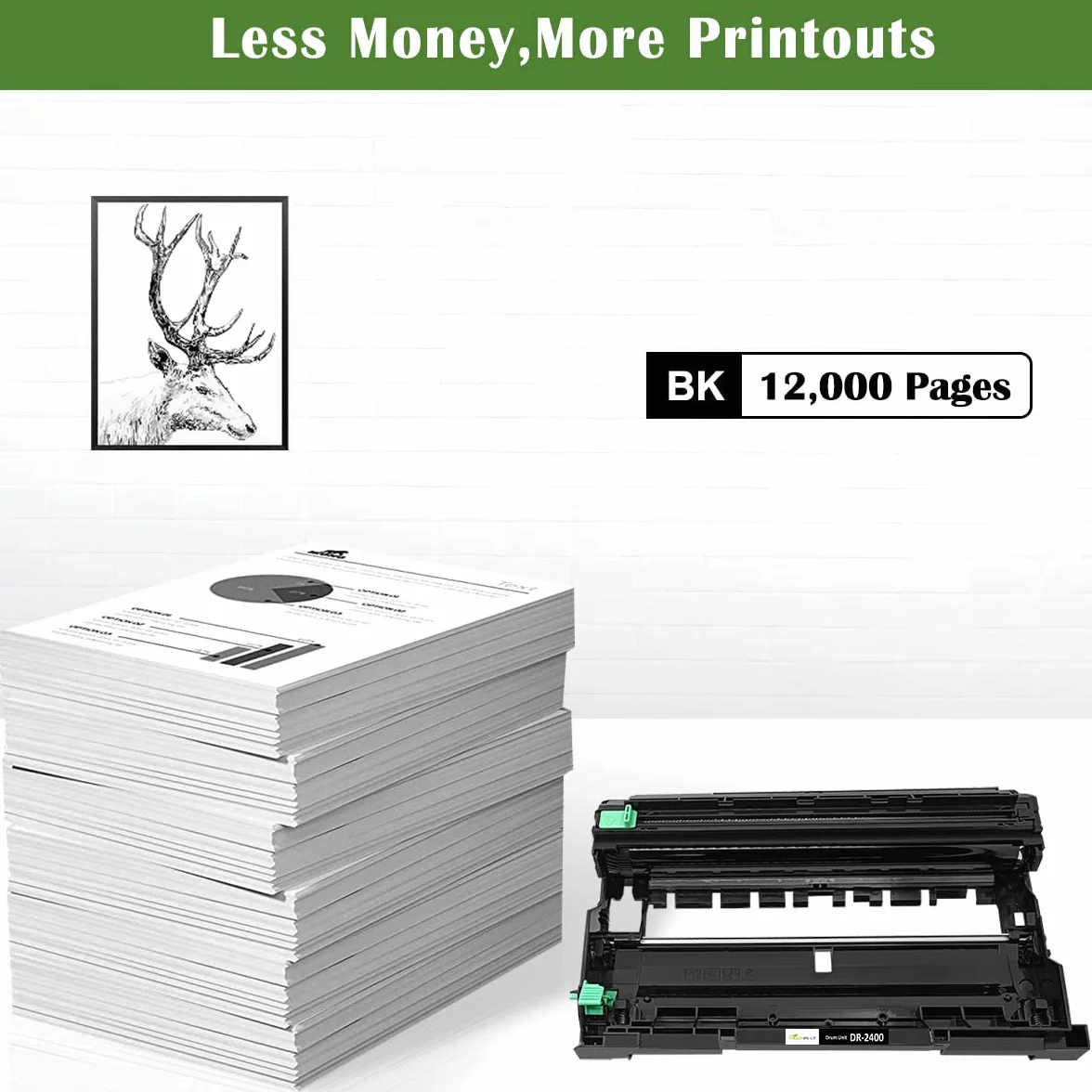 Kompatybilny bęben DR-2400 DR2400 do drukarki Brother HL-L2350DW L2310D L2357DW L2370DN L2375DW MFC-L2710DN L2730DW L2750DW DCP-L2510D L2530DW L2537DW L2555DW 50DN - Die Opakowanie może się różnić