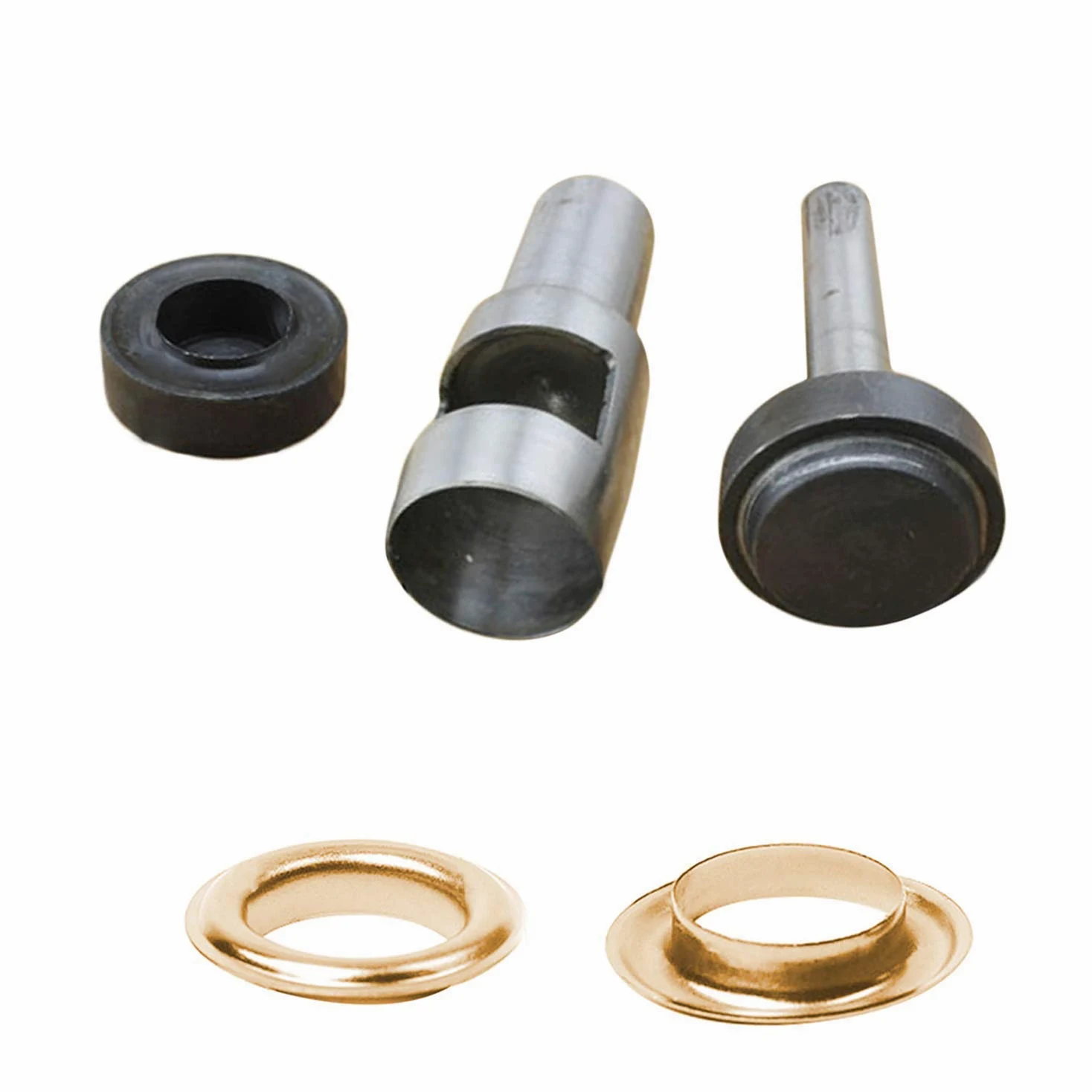 WedDecor 30 mm złote oczka i oczka puste dziurkowanie zestaw narzędzi do mocowania ręcznie do projektów rzemieślniczych DIY, rękodzieła skórzanego, banery winylowe, pokrywy basenów, 10 szt