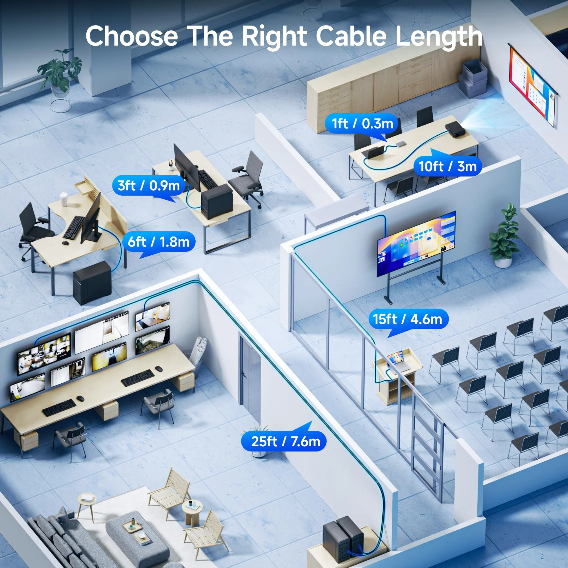 Cable Matters Certyfikat VESA Kabel DisplayPort do DisplayPort 8K (kabel DisplayPort 1.4) z rozdzielczością wideo 8K 60Hz (7680x4320) i obsługą HDR - 3m