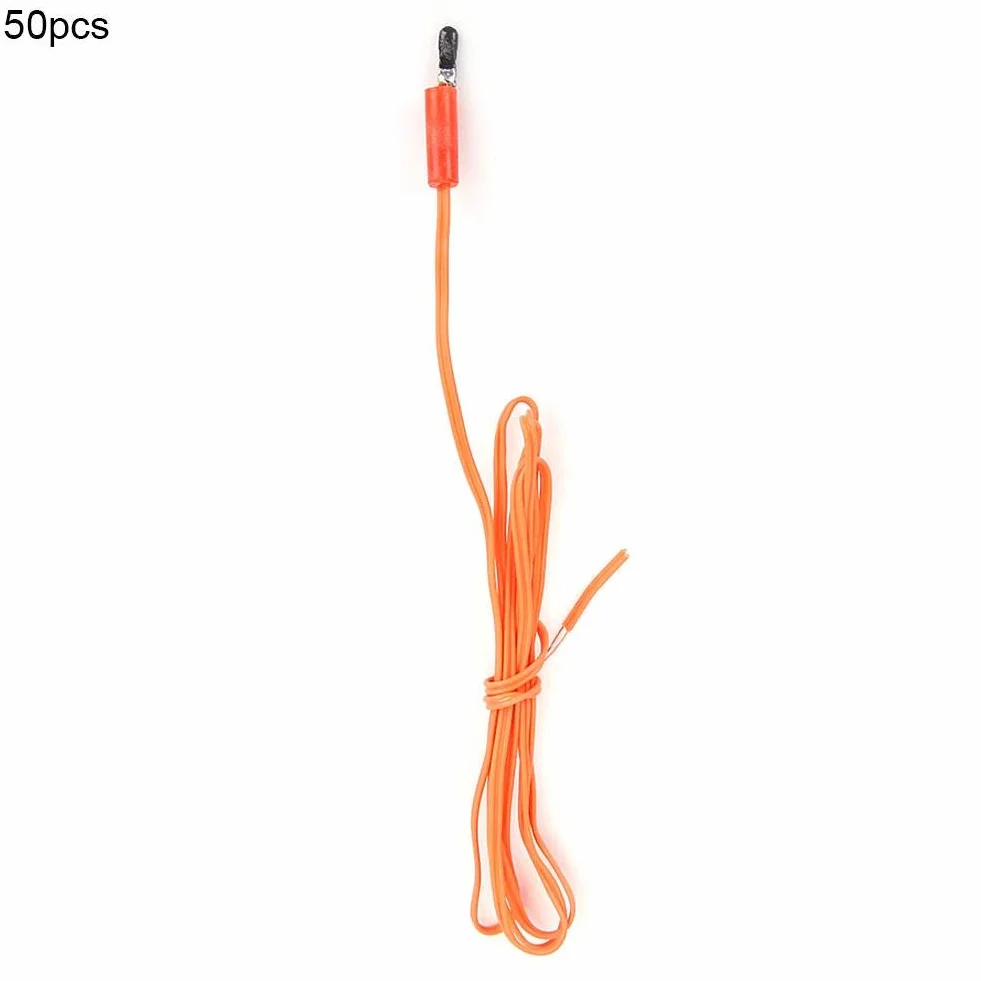 Ignition Cable, 50 szt. bezprzewodowego pilota zdalnego sterowania, elektroniczny, ogniotrwały kabel (30 cm)