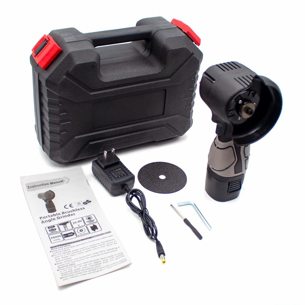 Mini bezprzewodowa szlifierka kątowa, elektryczna polerka ręczna elektryczna szlifierka kątowa z akumulatorem 16,8 V 2000 mAh