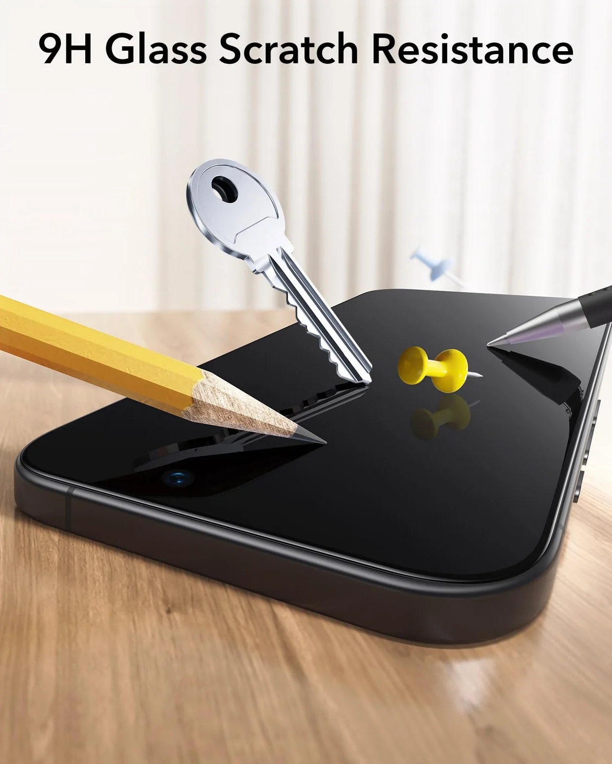 ESR szkło pancerne do iPhone 17 i iPhone 16 Pro 3 sztuki twardość 9H UltraFit