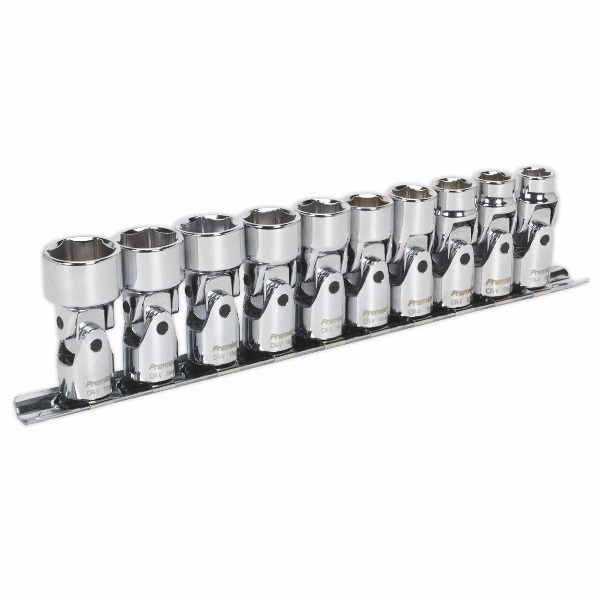 SEALEY ak2710 Joint universel Socket Set 3/20,3 cm SQ 6pt Disque WallDrive 10 pièces métrique