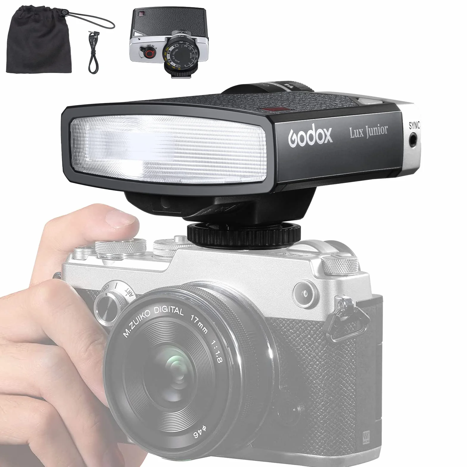 Godox Lux Junior Speedlite GN12 6000K CCT lampa błyskowa do Canon Nikon Sony Fuji Olympus