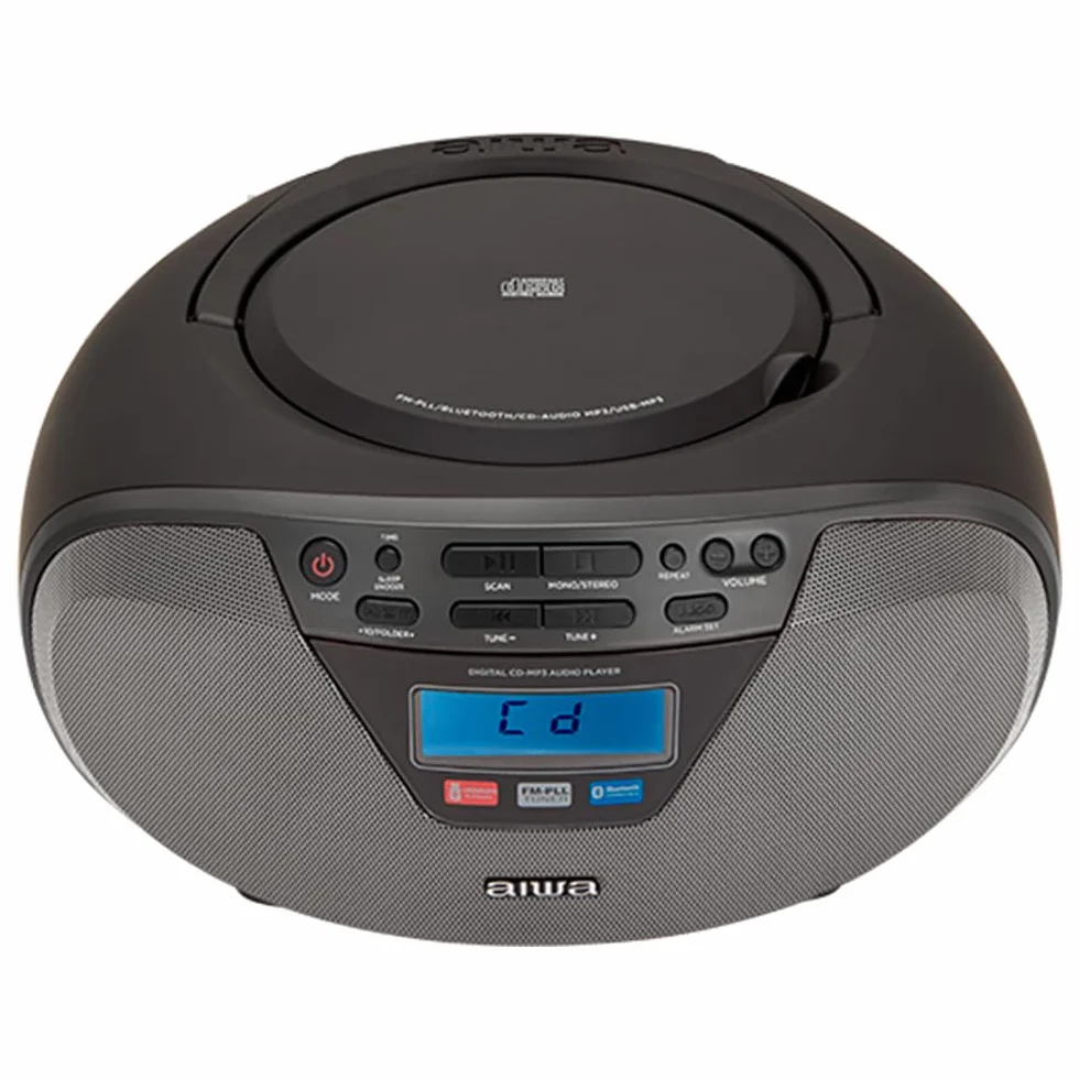 Aiwa BBTU-400BK przenośne radio CD Bluetooth USB czarny