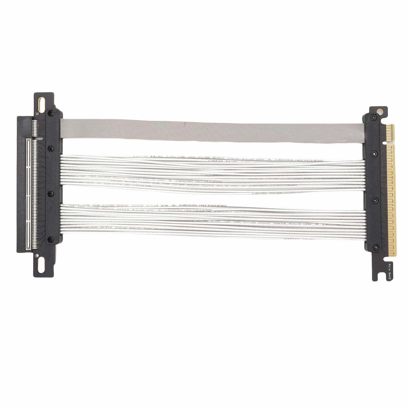 Annadue Kabel Pionowy PCIE 5.0 X16, 128 GB/S GPU GPU Karta Graficzna Przedłużająca Kabel PCIE 16X, Kompatybilny z PCIE 4.0 i WRX80/90E, RTX4090/5090/RX8900/RX7900 itp. (30cm)