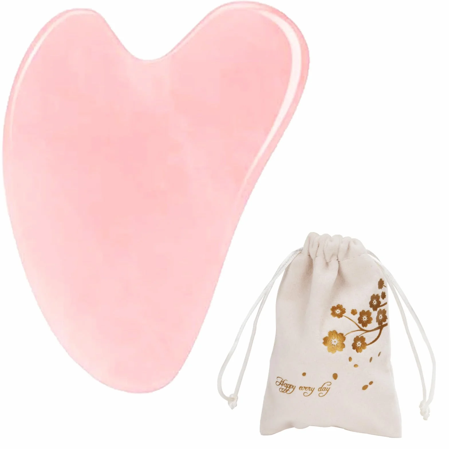 Gua Sha narzędzia do pielęgnacji twarzy, oczu, szyi, w 100% naturalny jadeitowy kamień do pielęgnacji skóry, piękna i rozluźniania mięśni ciała