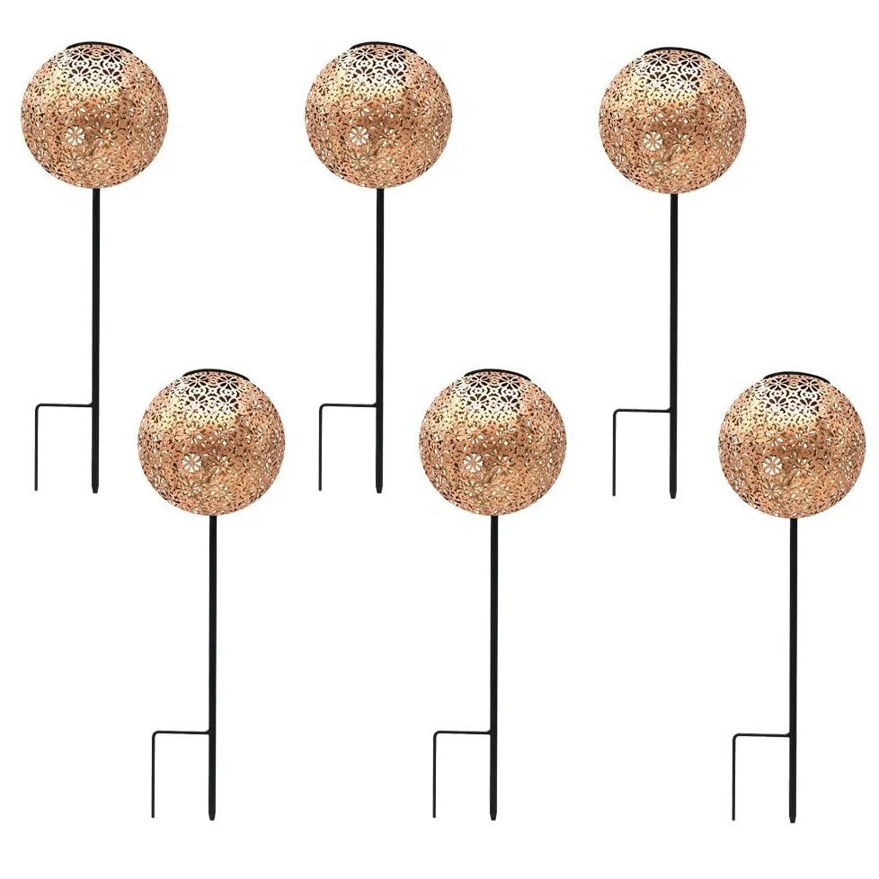 Lumisky AGADIR H45 cm, 6 sztuk w orientalnym stylu, do roślin LED, ciepła biel