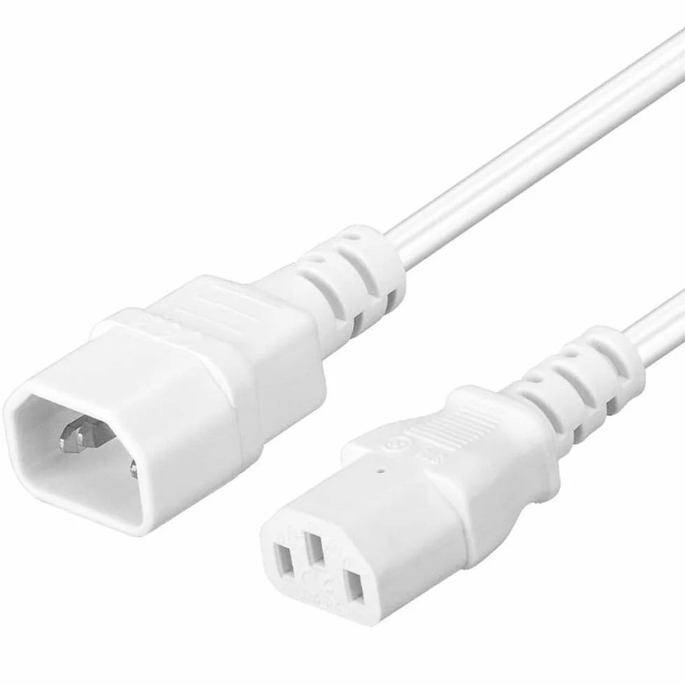 Przedłużacz Zasilający PremiumCord IEC 320 C13 do C14 230V 2m Biały
