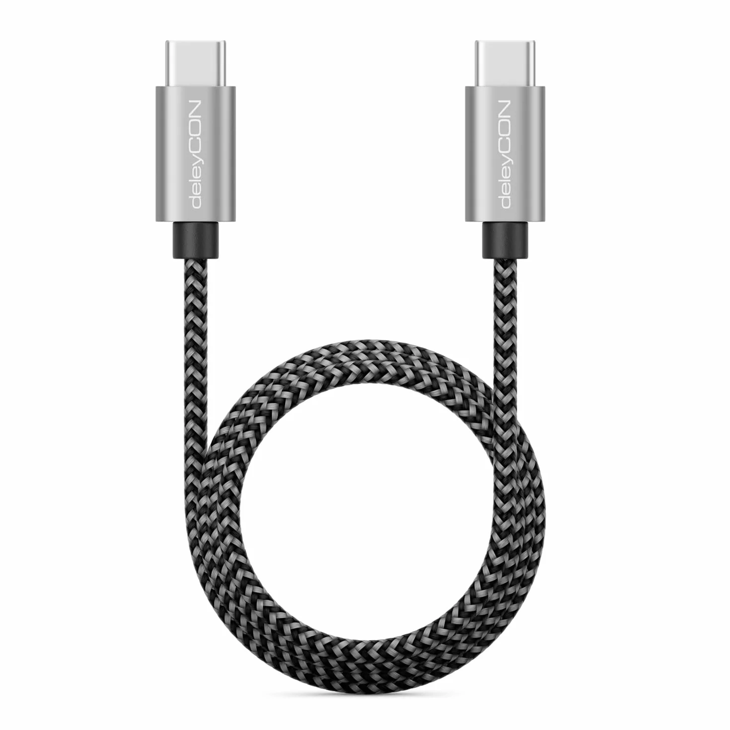 deleyCON 0,5m USB C Kabel PD3.0 60W Szybkie Ładowanie 50cm USB-C na USB-C Kabel Ładowania do iPhone 17 16 15 Pro Max Air Galaxy S26 S25 S24 S23 Pixel iPad Pro MacBook Air Tablet Switch PS5