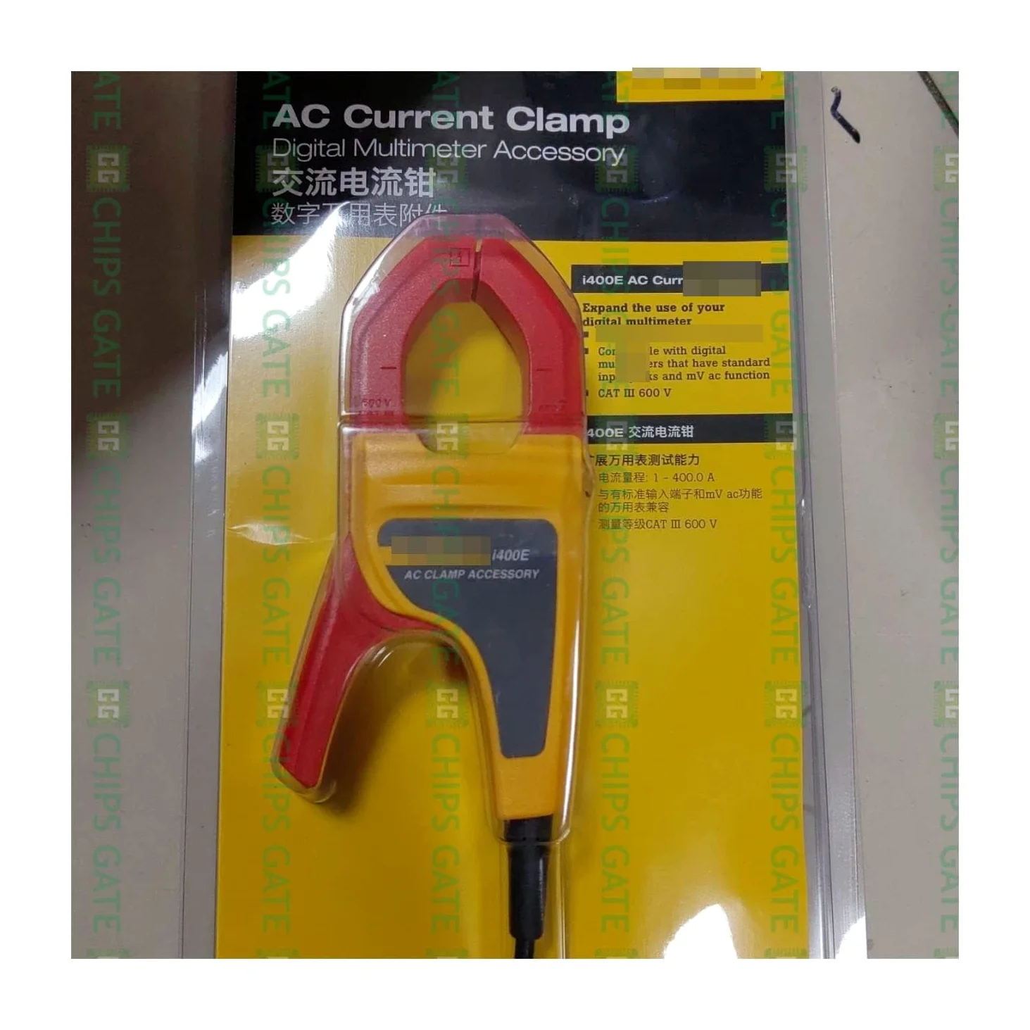 I400E 400A AC Current Clamp 4 mm Banan Plug for Multimeter 101 15B+ 17B+