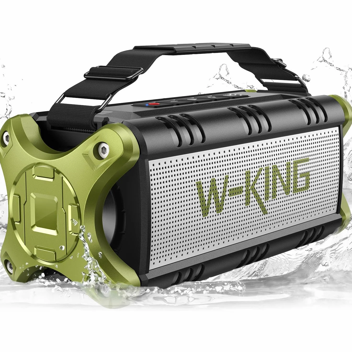 W-KING Przenośny Głośnik Bluetooth 90W Peak 50W, IPX6, Głęboki Bas, Power Bank 40h, NFC/TF/AUX