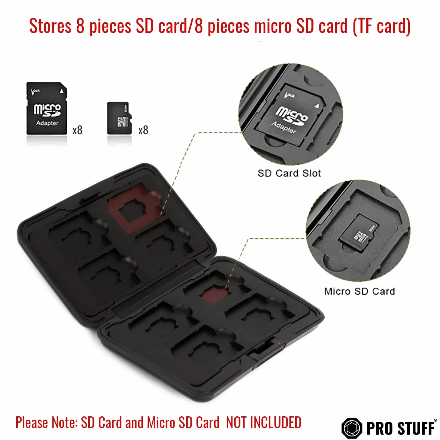 Etui na kartę pamięci 8X SD/microsd SWT1601